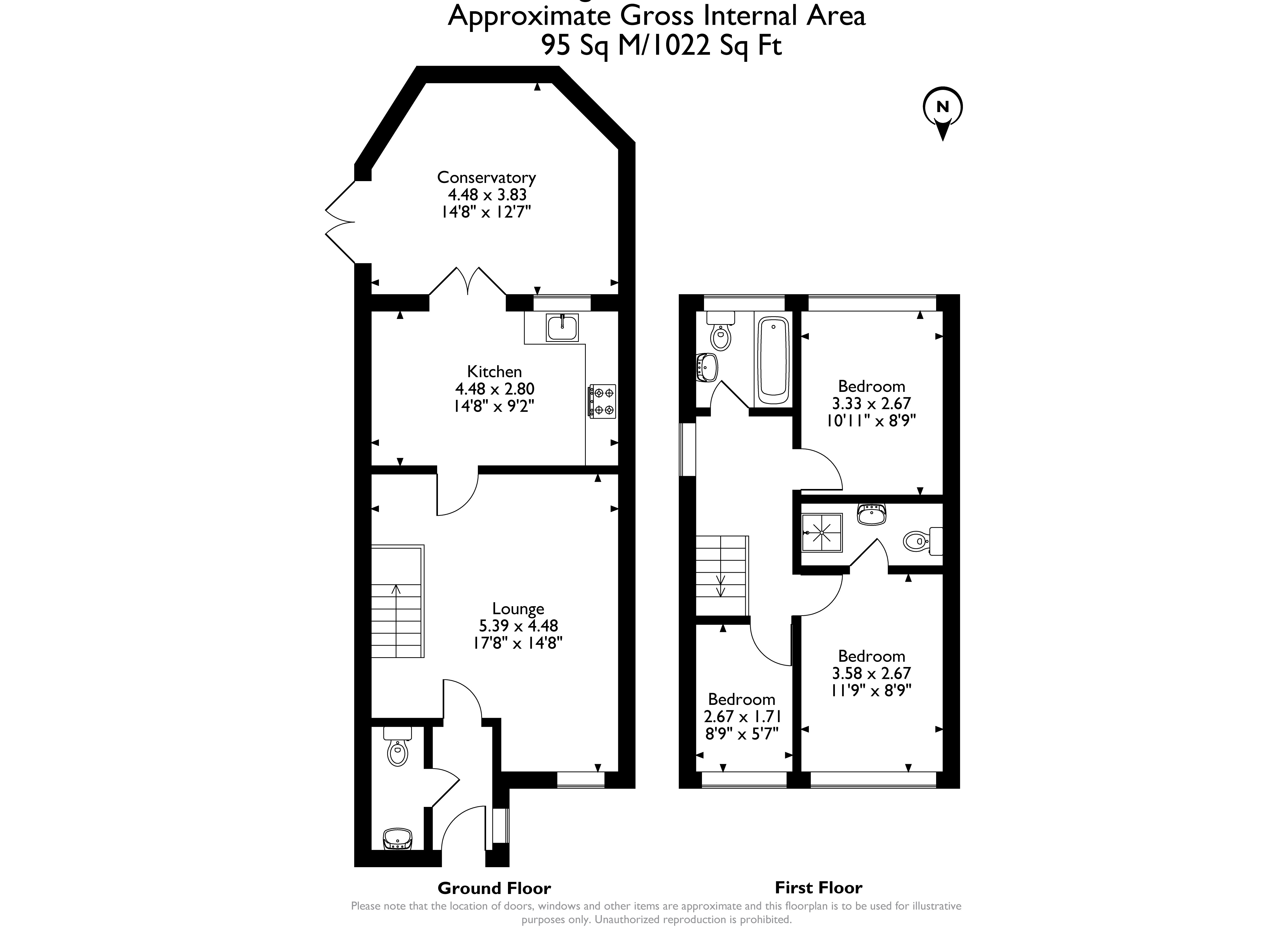 46, Collingwood Road, Rainham floorplan