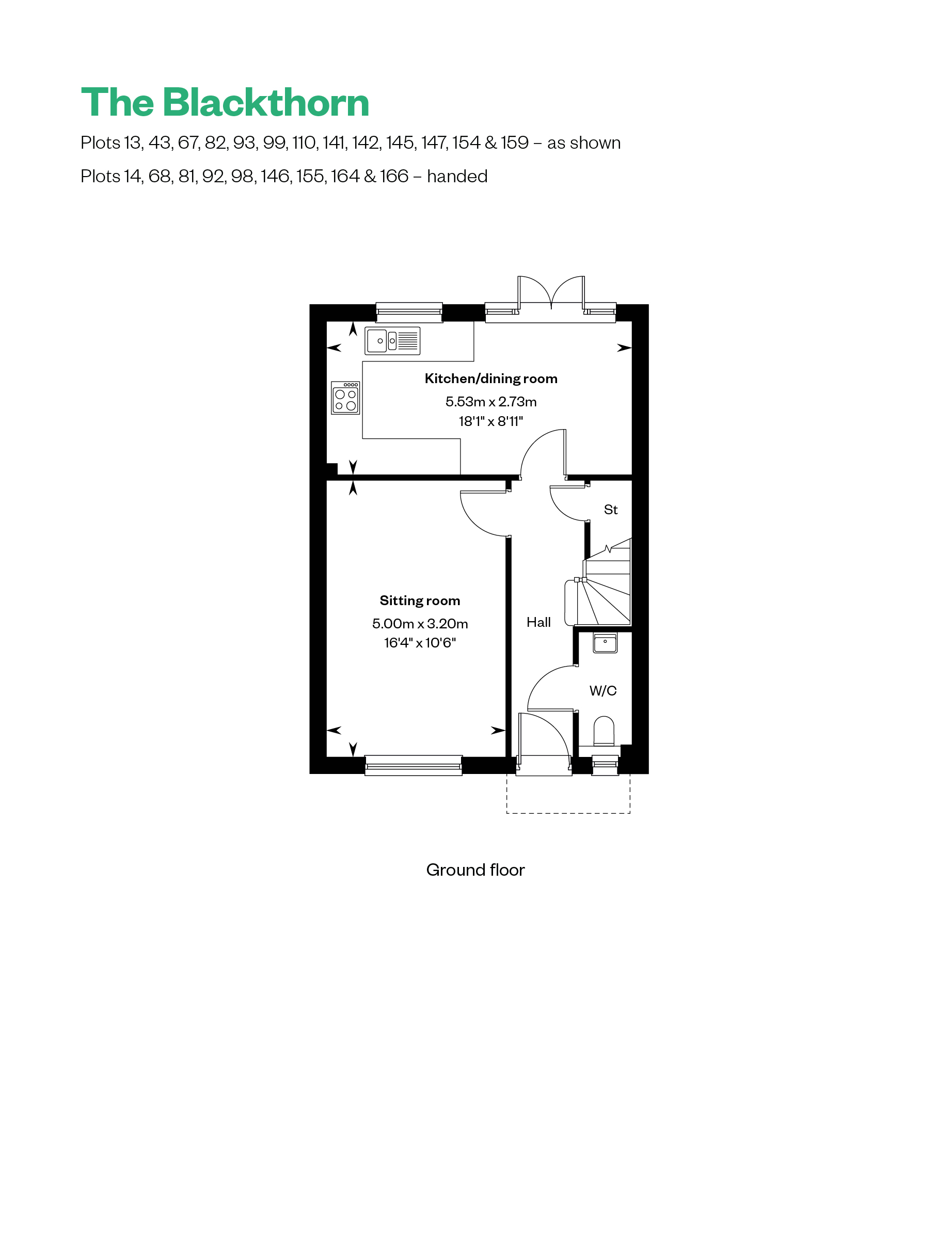 93, Burdock Road Off Of Moat Road, Horsham, Rh12 6Aa floorplan
