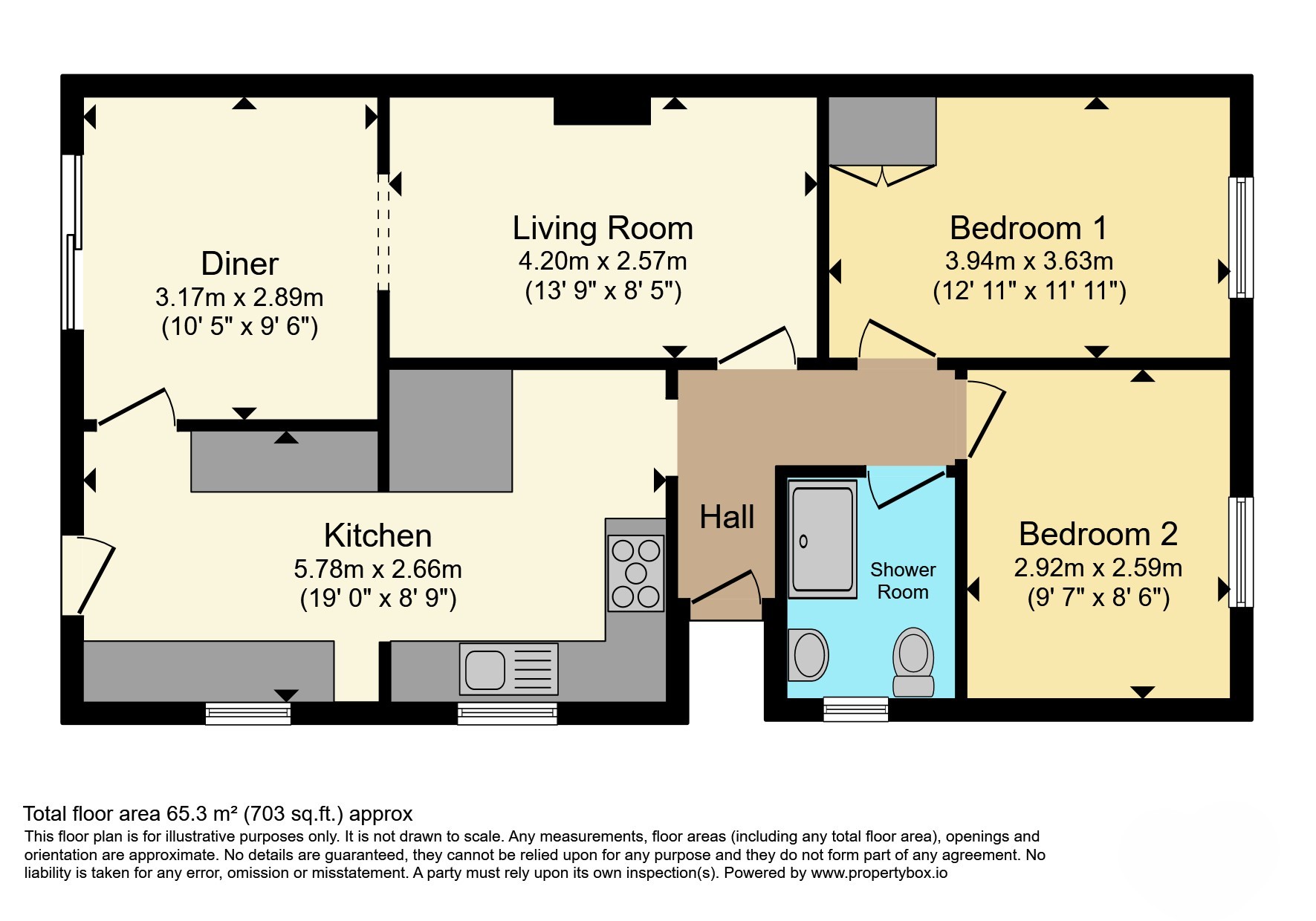 41, Meadway, Malvern floorplan
