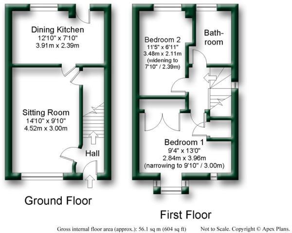 40, Hunters Row, Boroughbridge, York floorplan