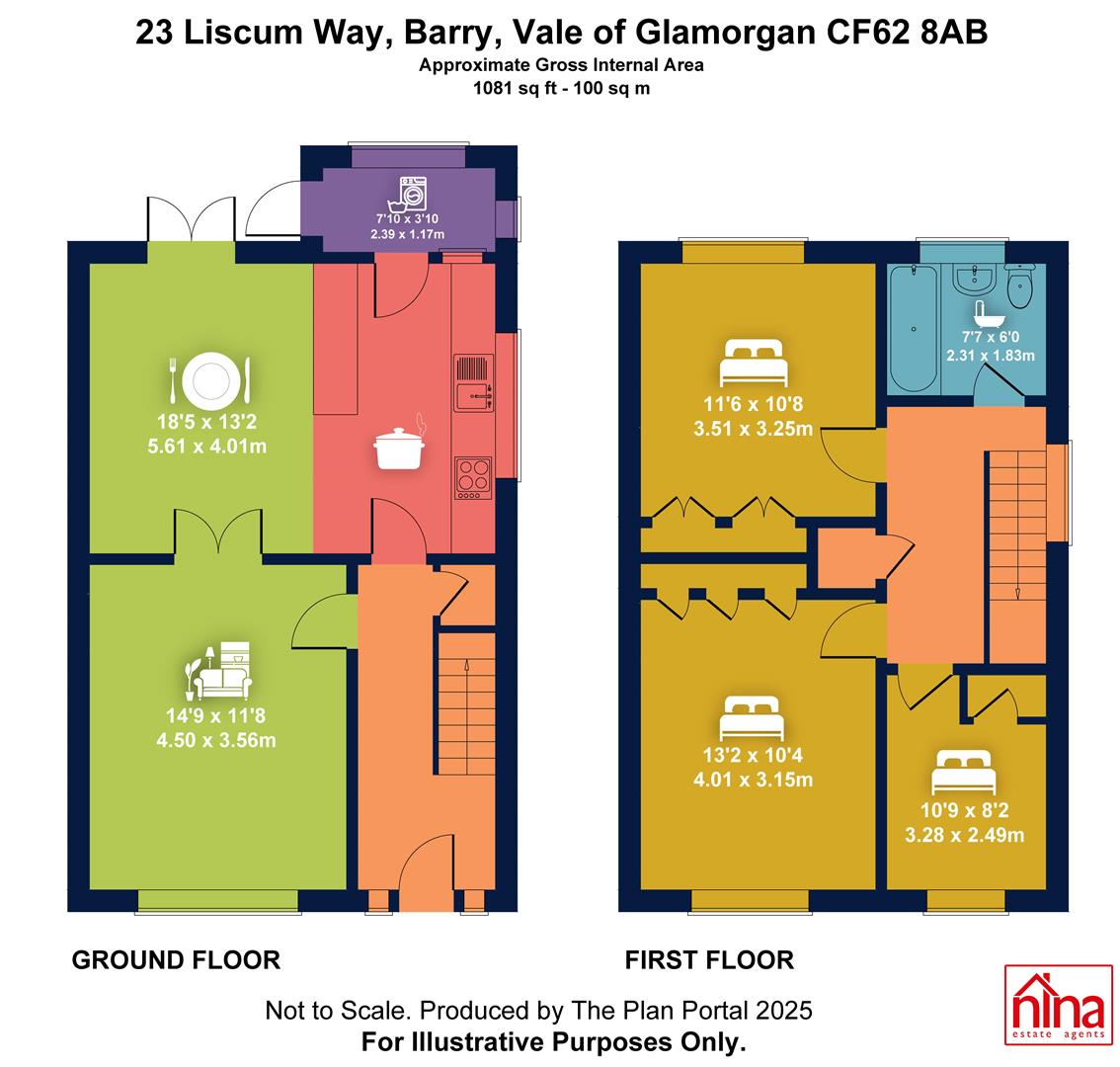23, Liscum Way, Barry floorplan