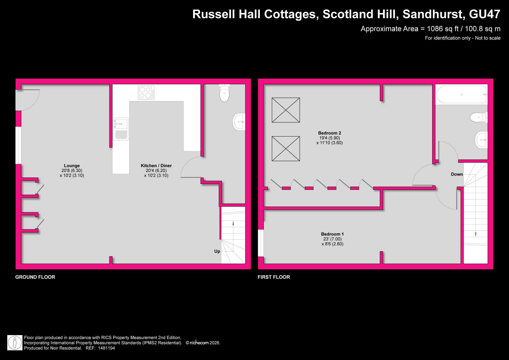 8 Russell Hall Cottages,, Scotland Hill, Berkshire floorplan