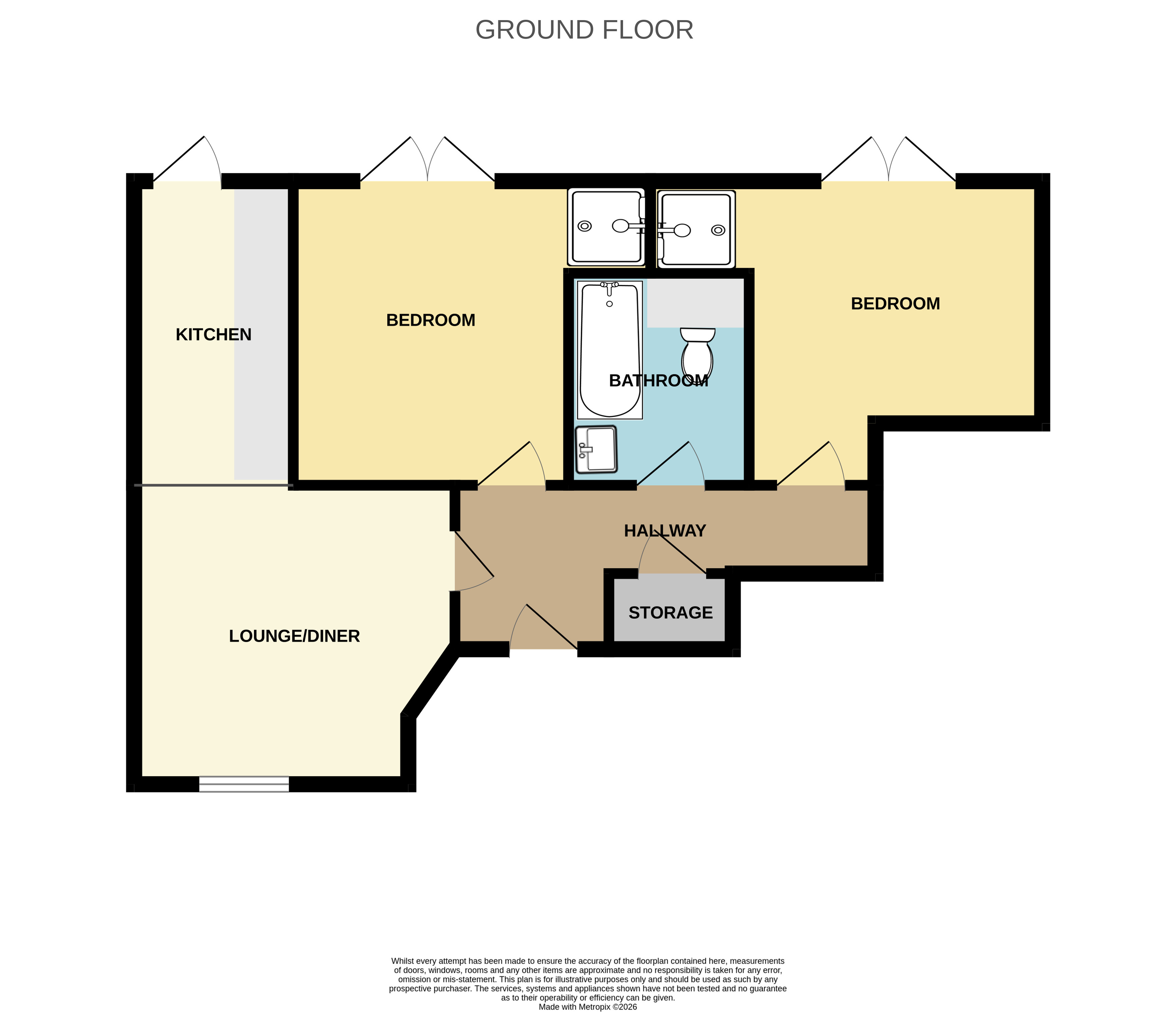 Flat 2, Worthing floorplan