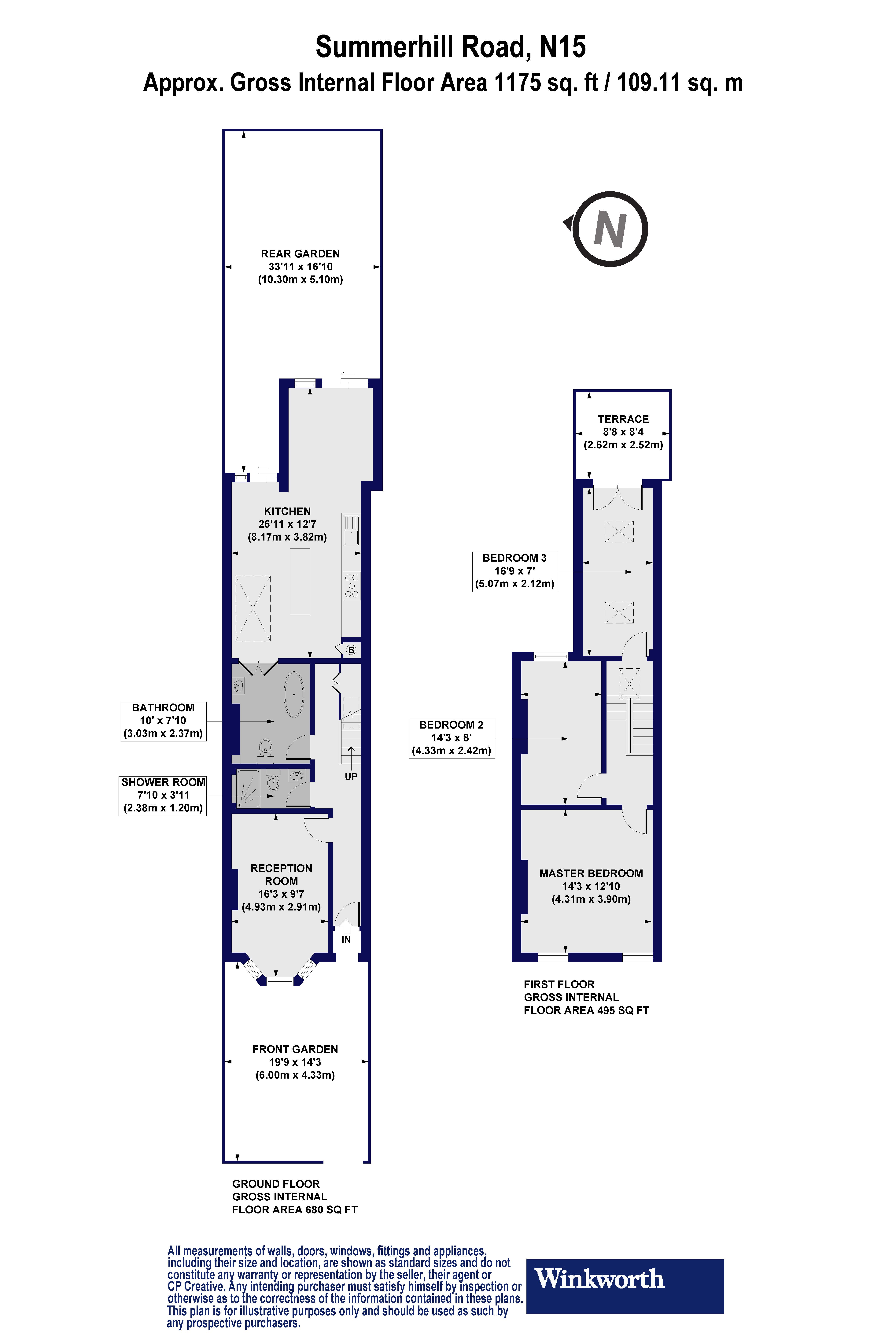 44, Summerhill Road, London floorplan