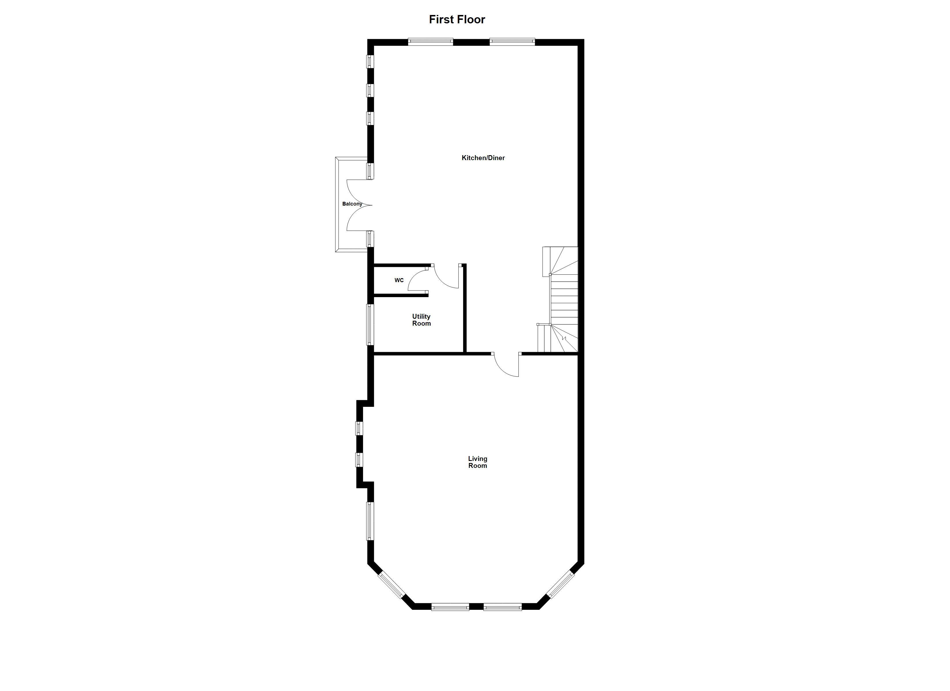 Beach House, South Harbour, Blyth floorplan