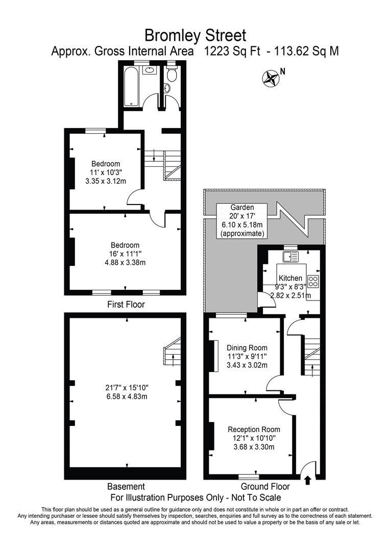 Bromley Street, London floorplan