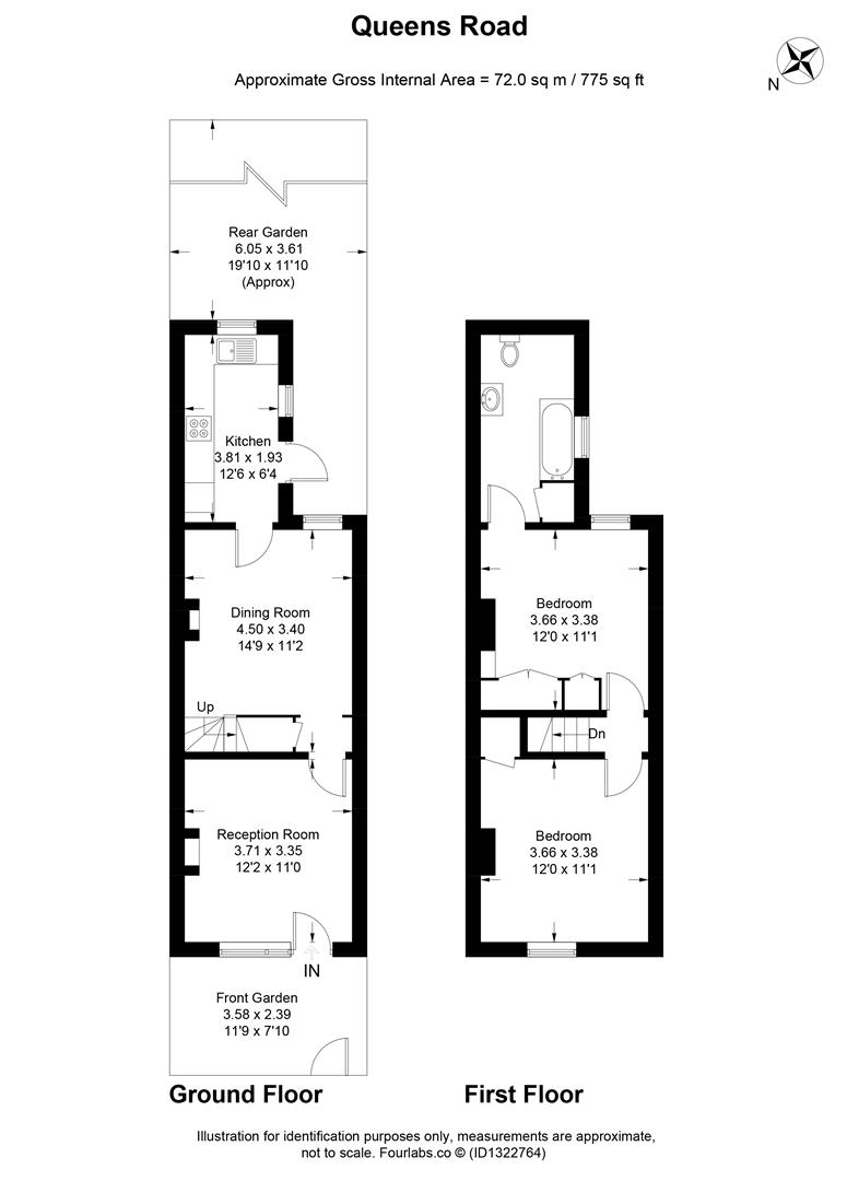 14, Queens Road, Thames Ditton floorplan
