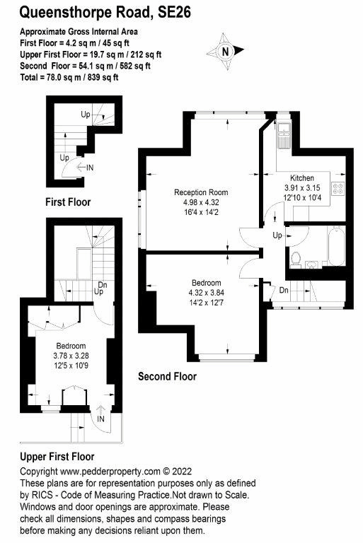 Queensthorpe Road, Sydenham, London SE26, 2 bedroom flat for sale
