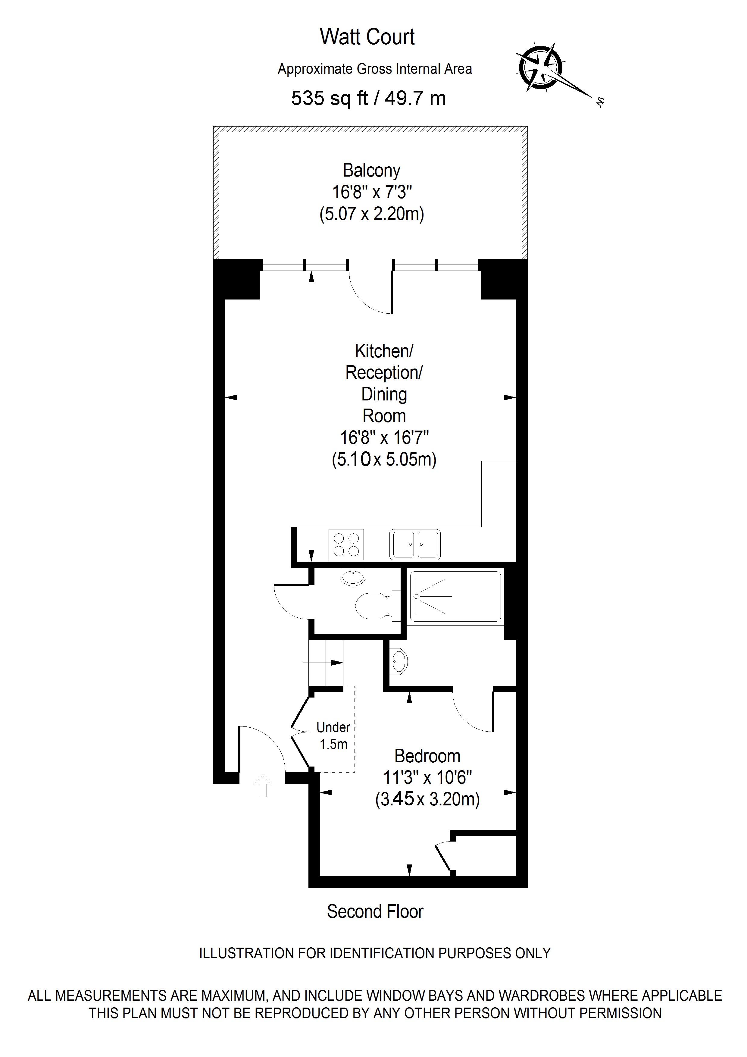 54, Watt Court, Acton floorplan