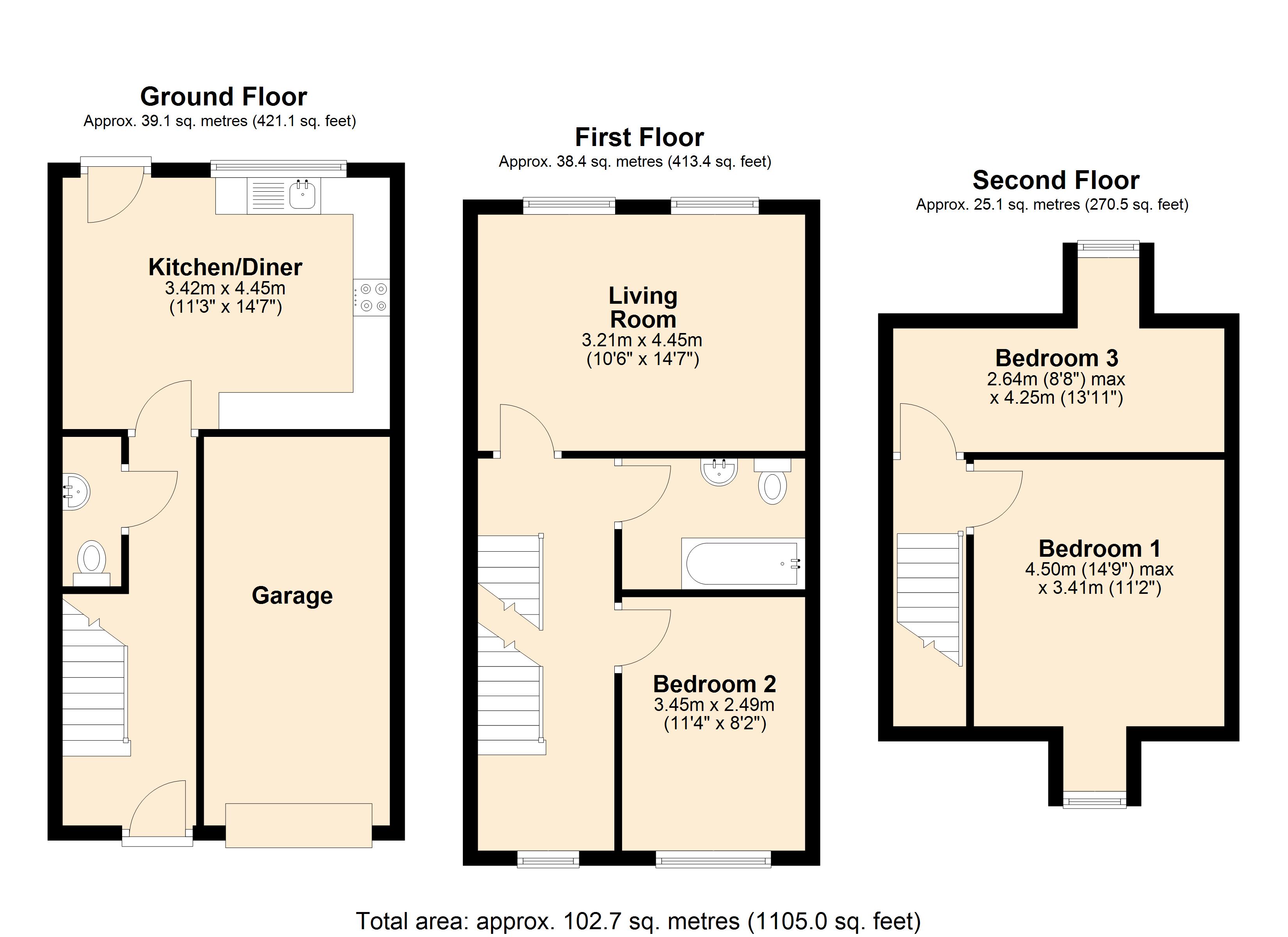6, Manley Close,, Wiltshire floorplan