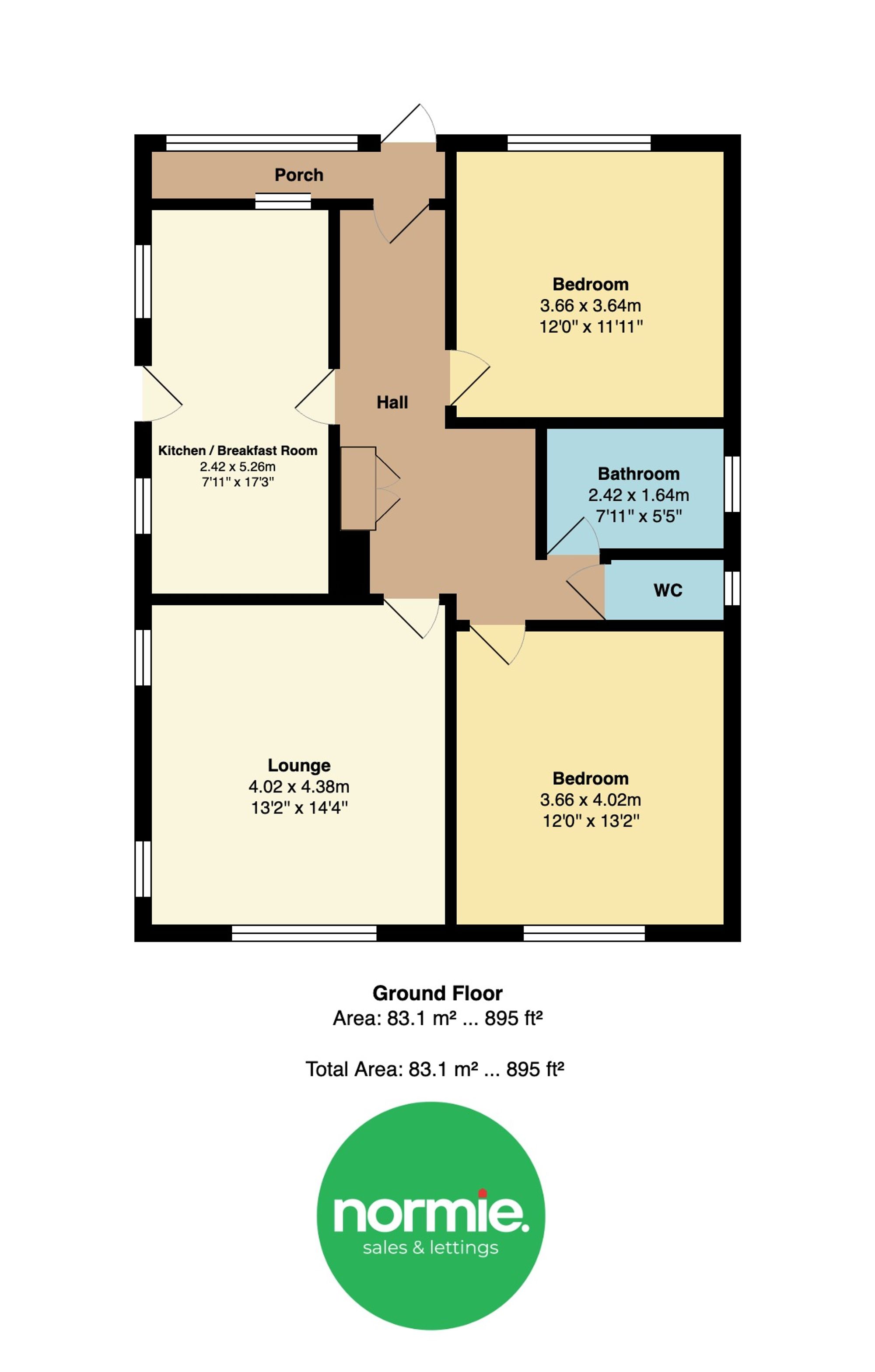 95 Kersal Road, Salford floorplan