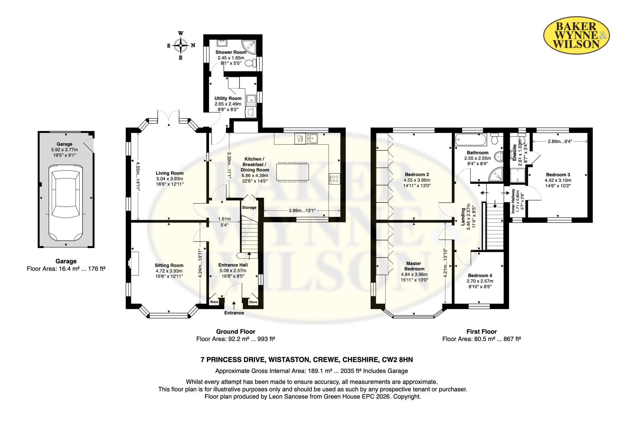 7 Princess Drive, Crewe floorplan