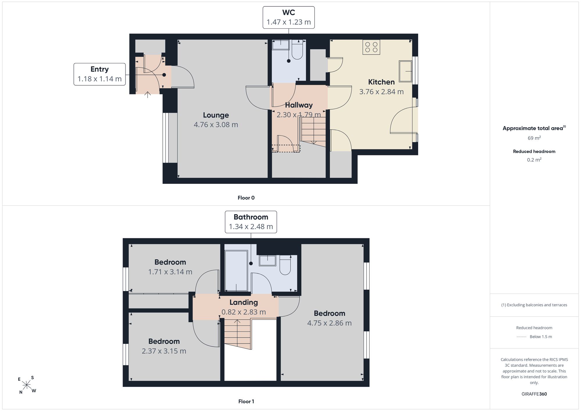 133 Coltsfoot Gardens, Gateshead floorplan