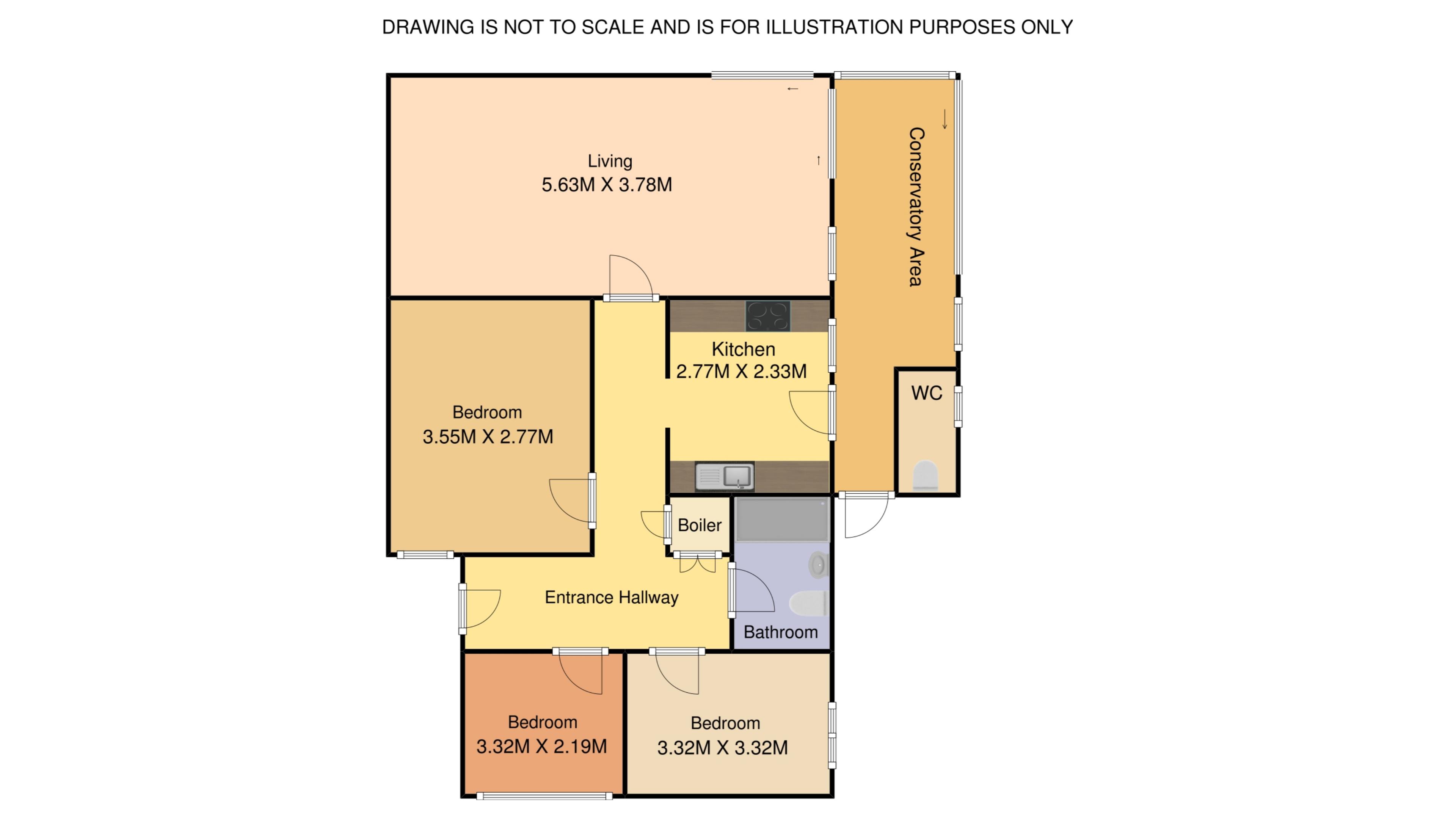 3 Bedrooms Detached bungalow for sale in Neville Crescent, Bromham, Bedford MK43