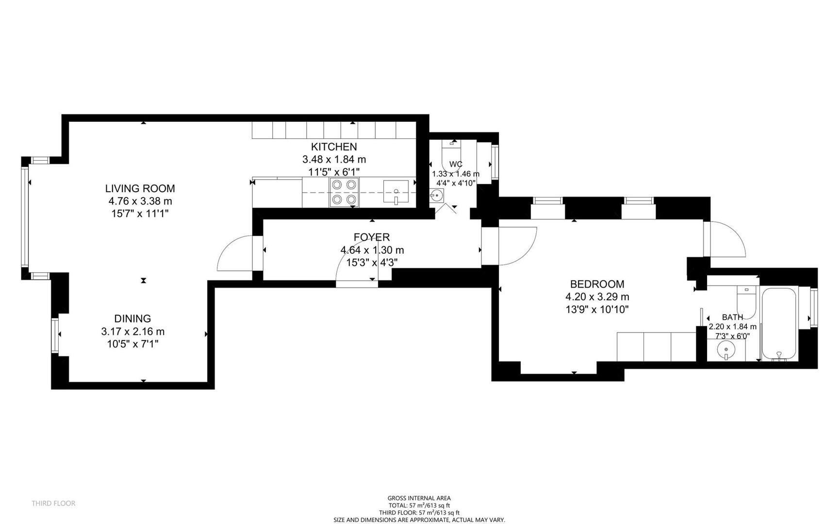 3, 16 Maddox Street, London floorplan