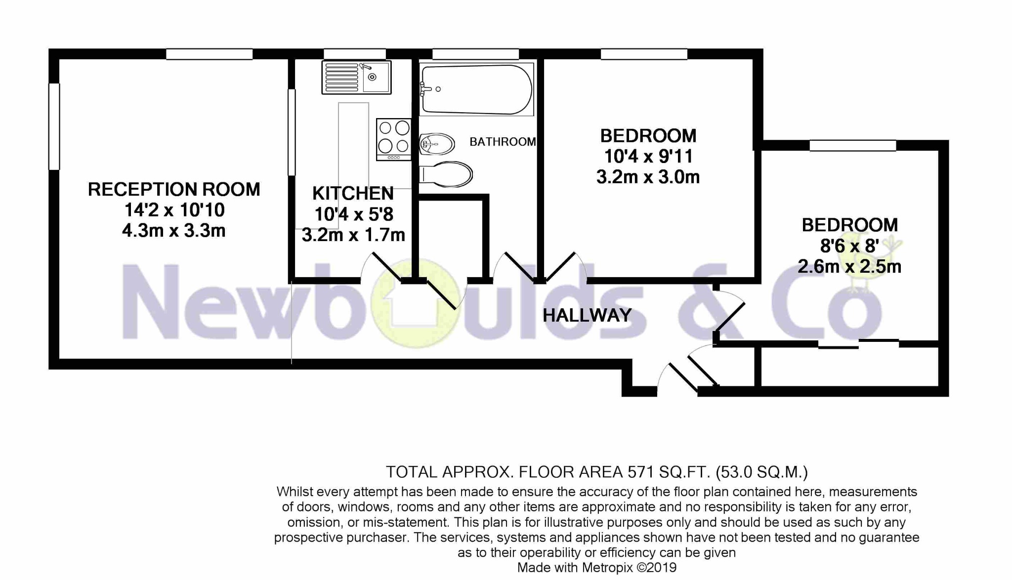 10 Kilmiston House, Manygate Lane, Shepperton floorplan