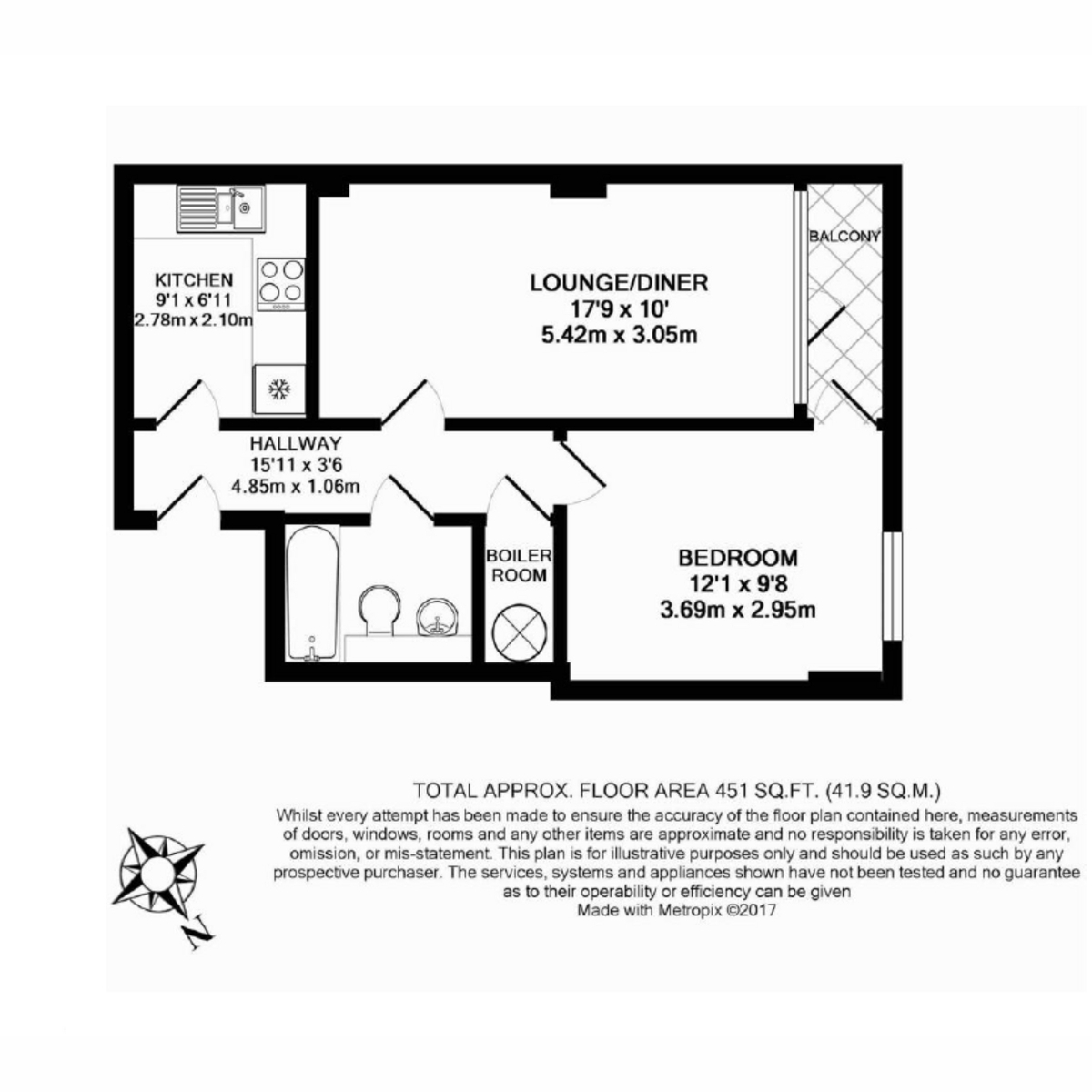 Flat 602 Raphael House, 250, High Road, Ilford floorplan