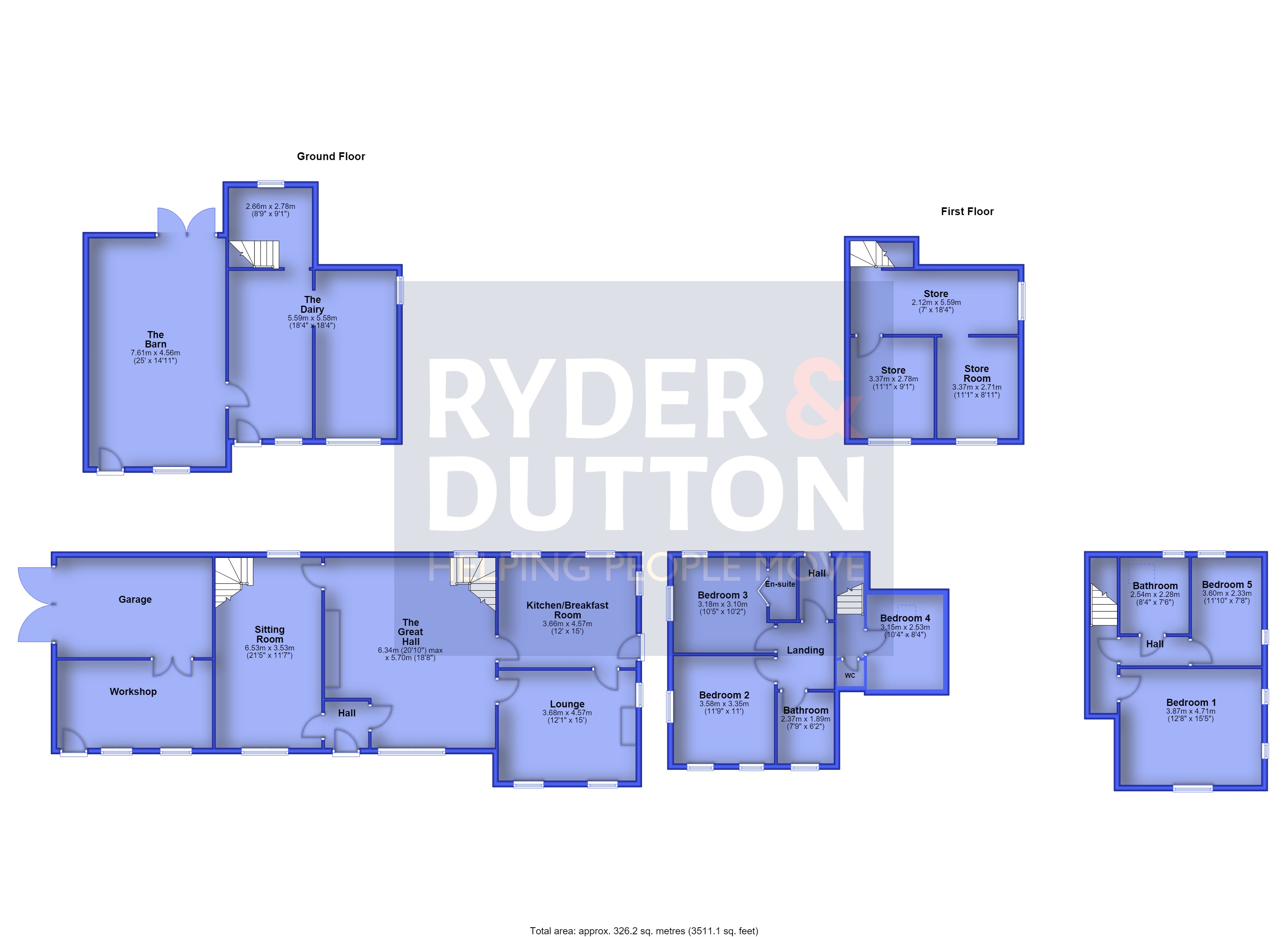 The Old Hall, 1, Slaithwaite Hall, West Yorkshire floorplan