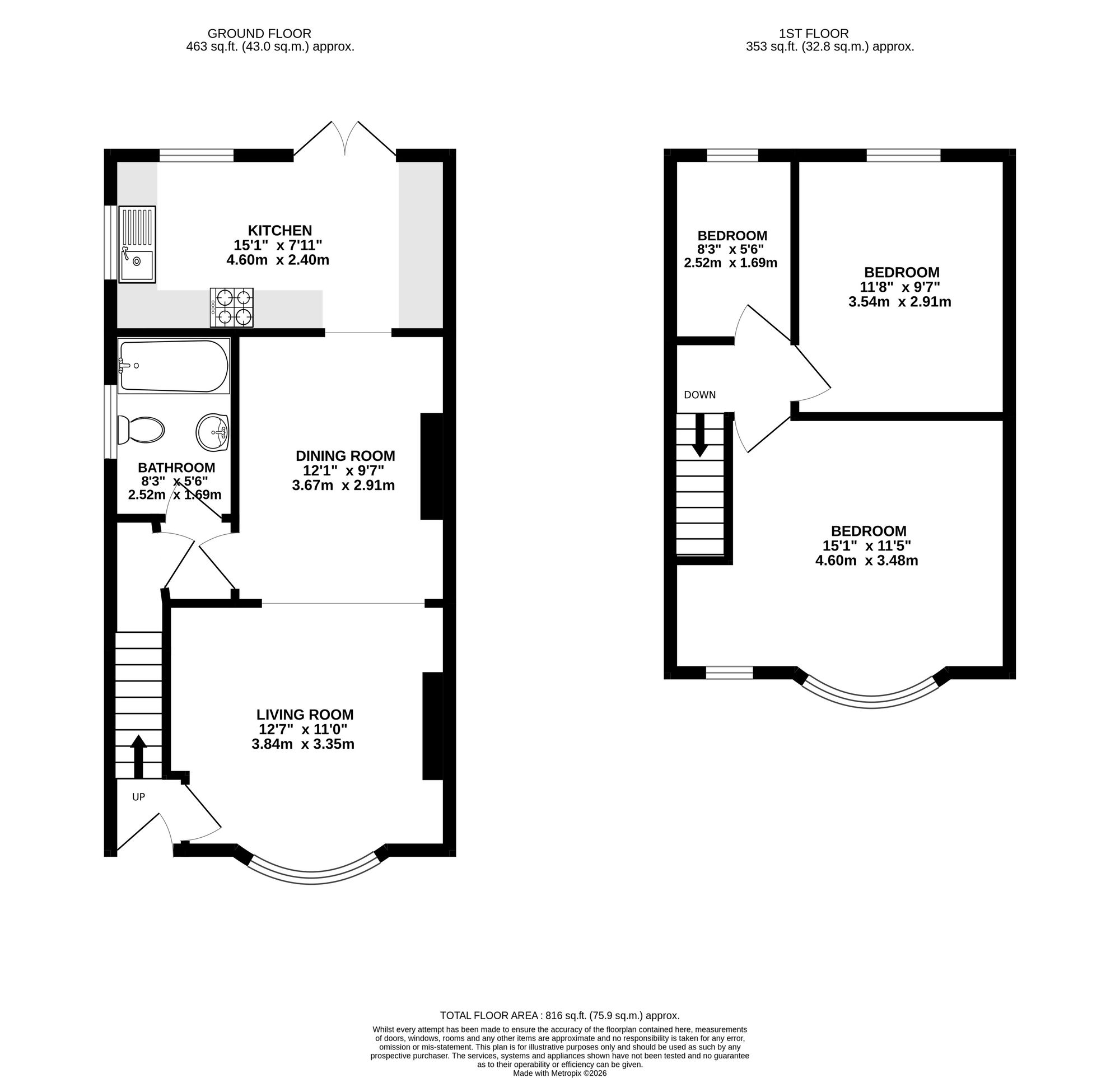 8 Mill Street, Newport floorplan