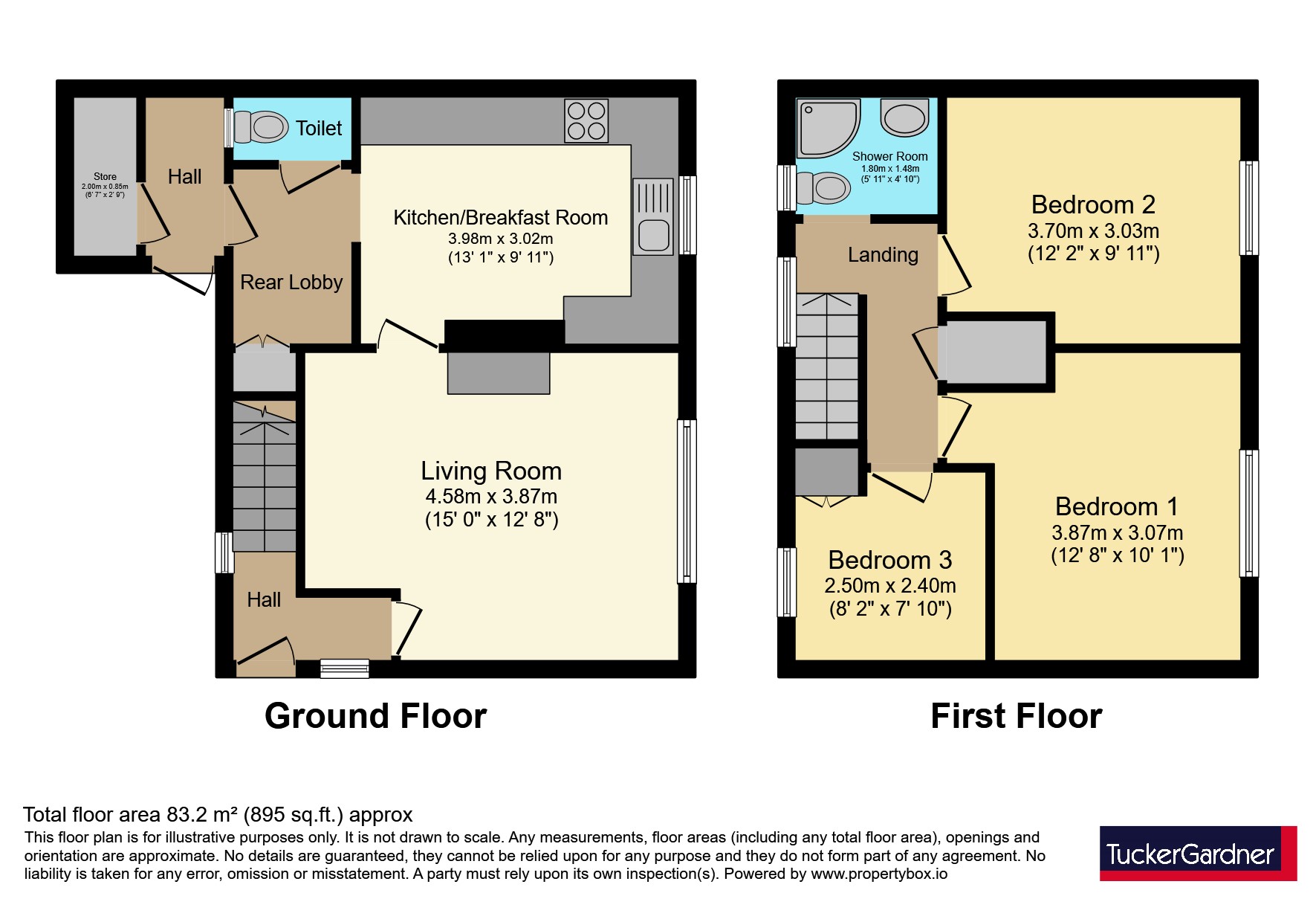 38, St. Audreys Close, Cambridge floorplan