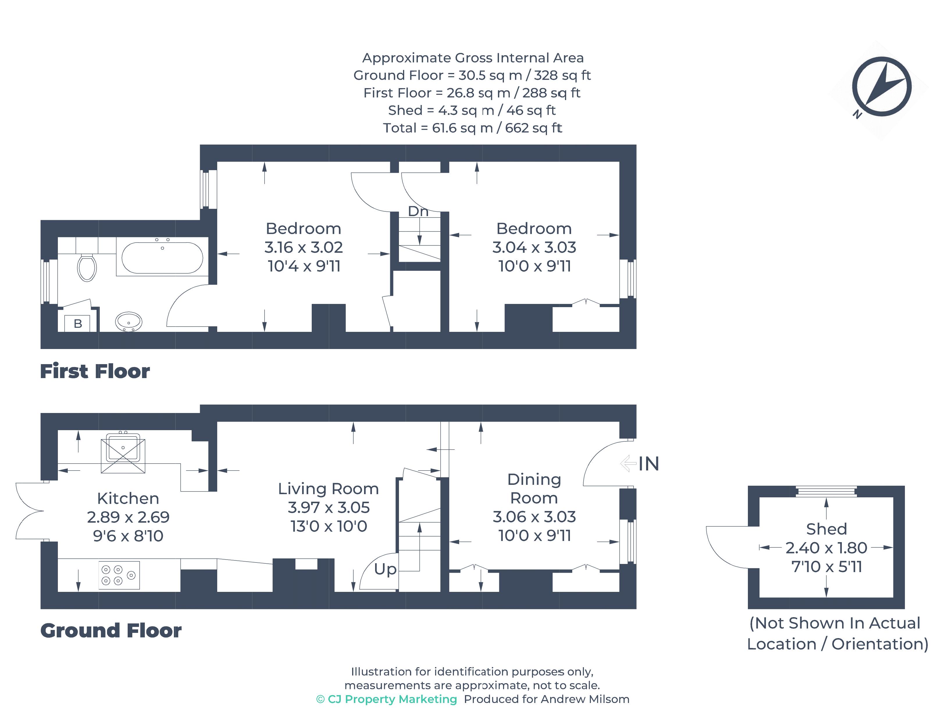 6 Fair View Cottages, High Road, Cookham floorplan