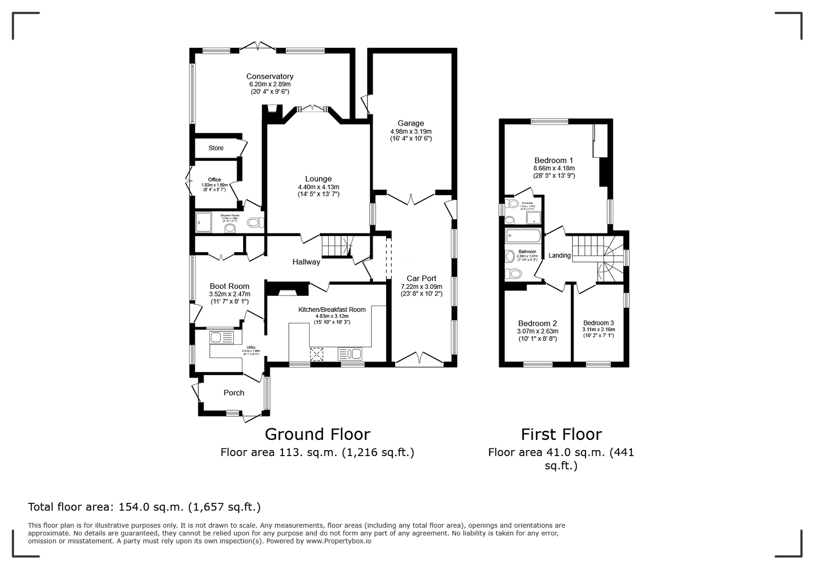 111, Little Glen Road, Leicester floorplan