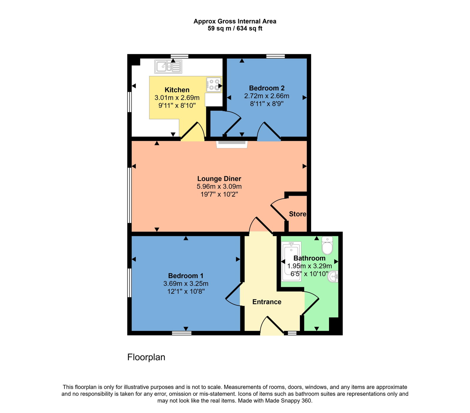 Church Road, Workington floorplan