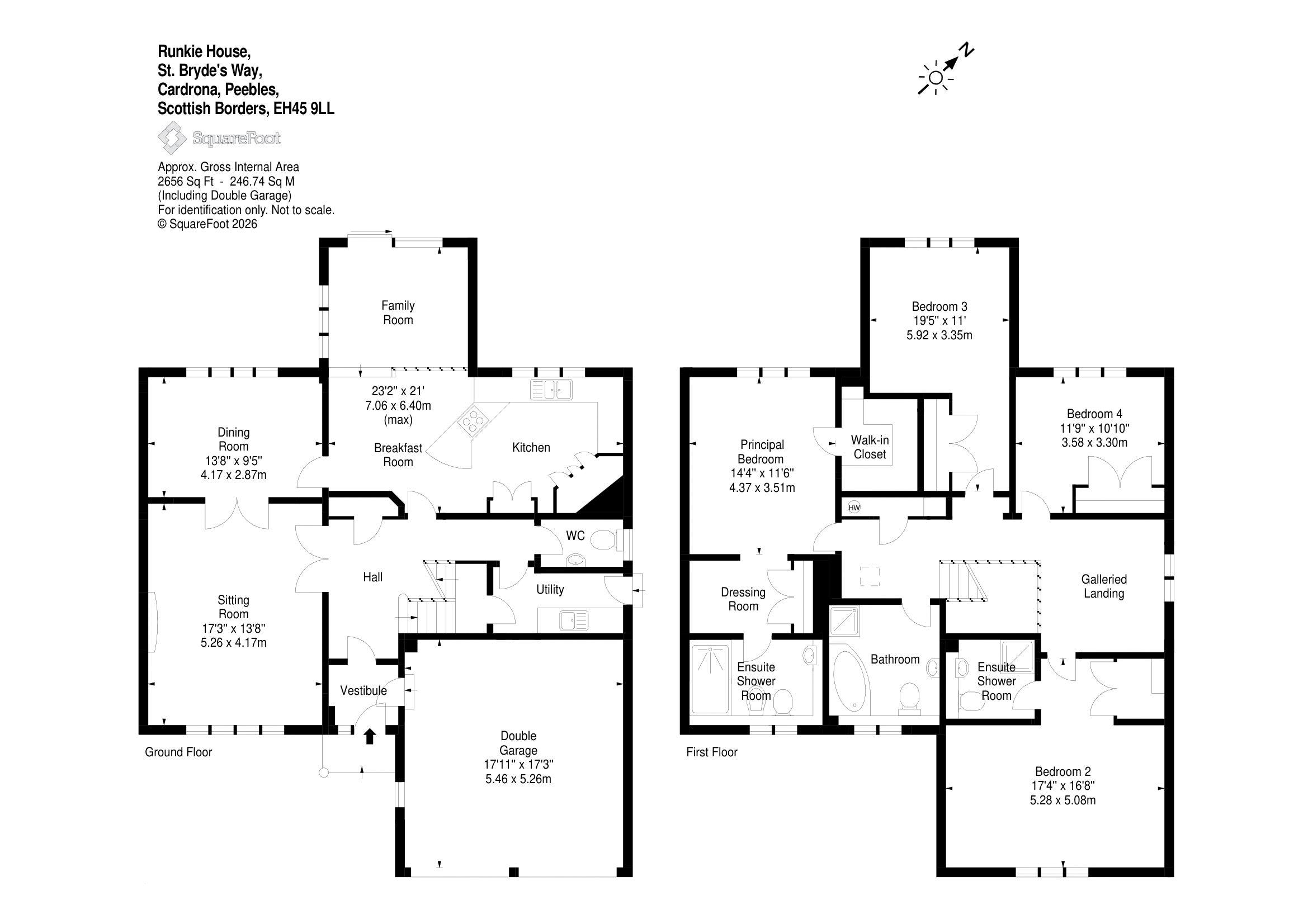 22, St. Bryde's Way, Peebles floorplan