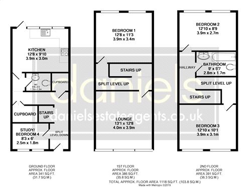 3 Bedrooms Town house for sale in Saltcroft Close, Wembley HA9