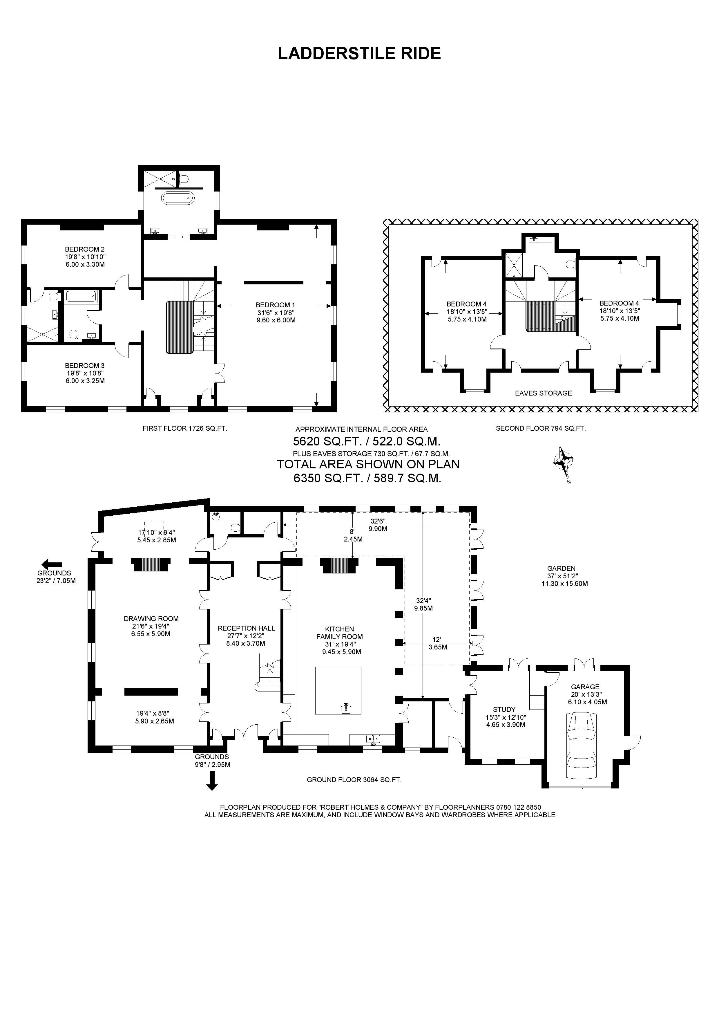 5 Bedrooms Detached house for sale in Ladderstile Ride, Kingston Hill KT2