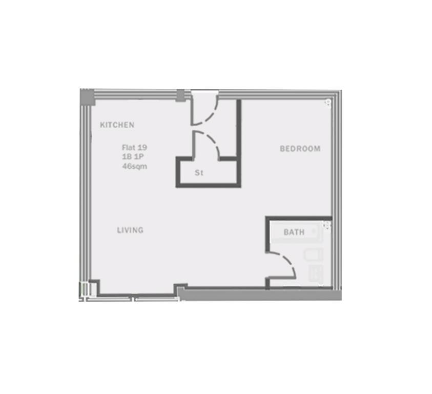 Plot 19c, Gateway Residence, Stevenage floorplan
