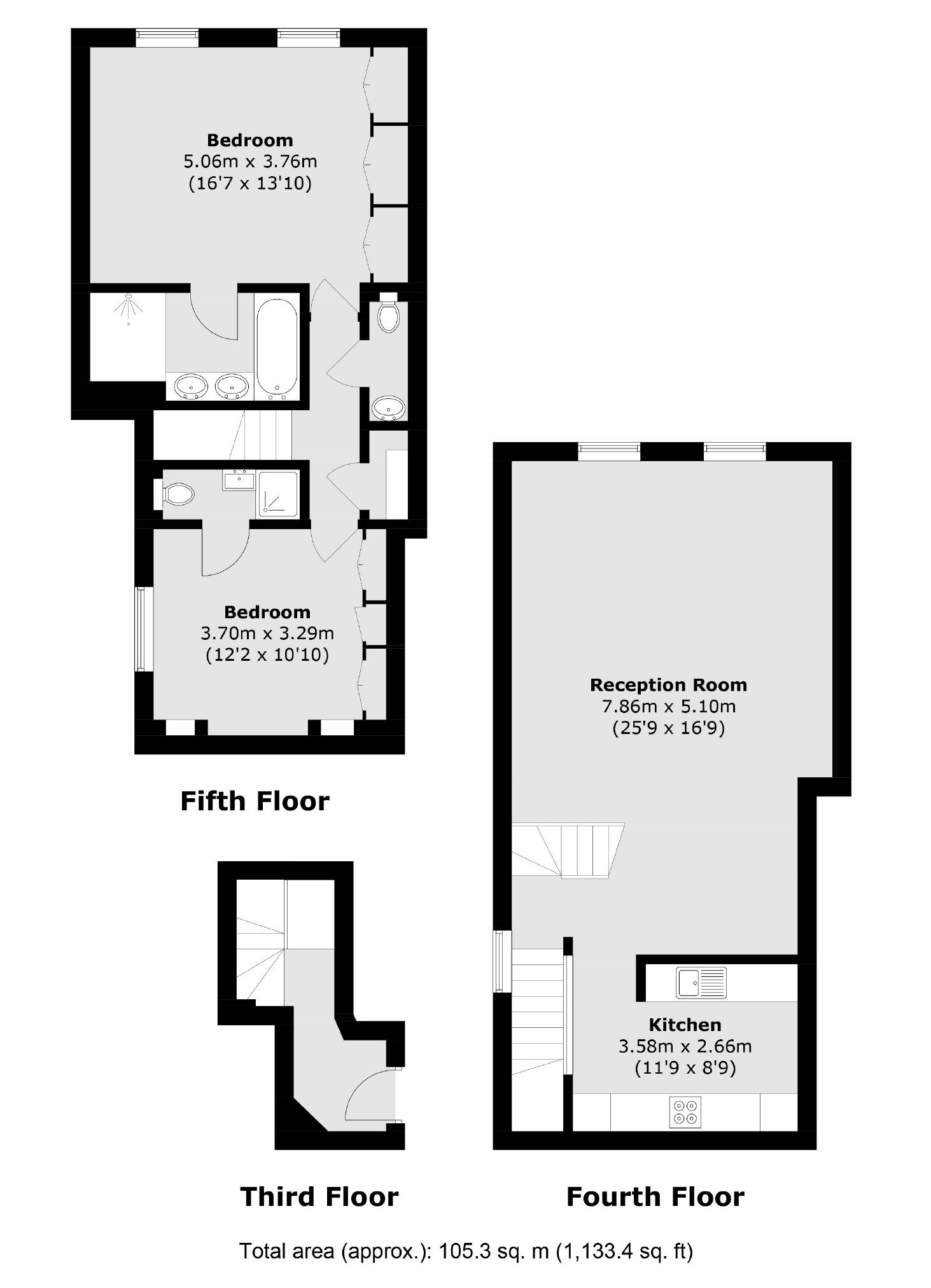 Lancaster Gate, Hyde Park floorplan