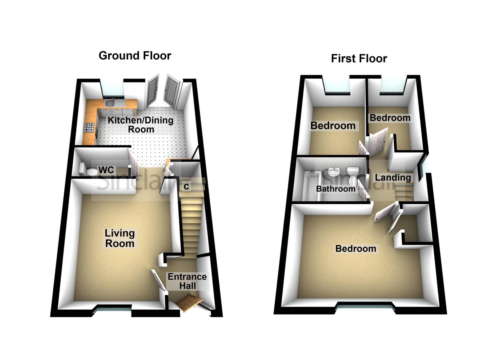 68 Buzzard Way, Loughborough floorplan