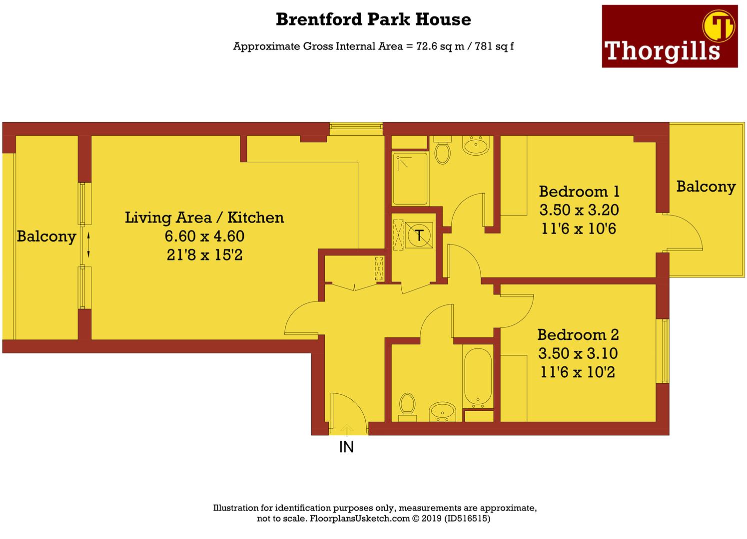 2 Bedrooms Flat to rent in Brentford Park House, Great West Quarter, Brentford TW8