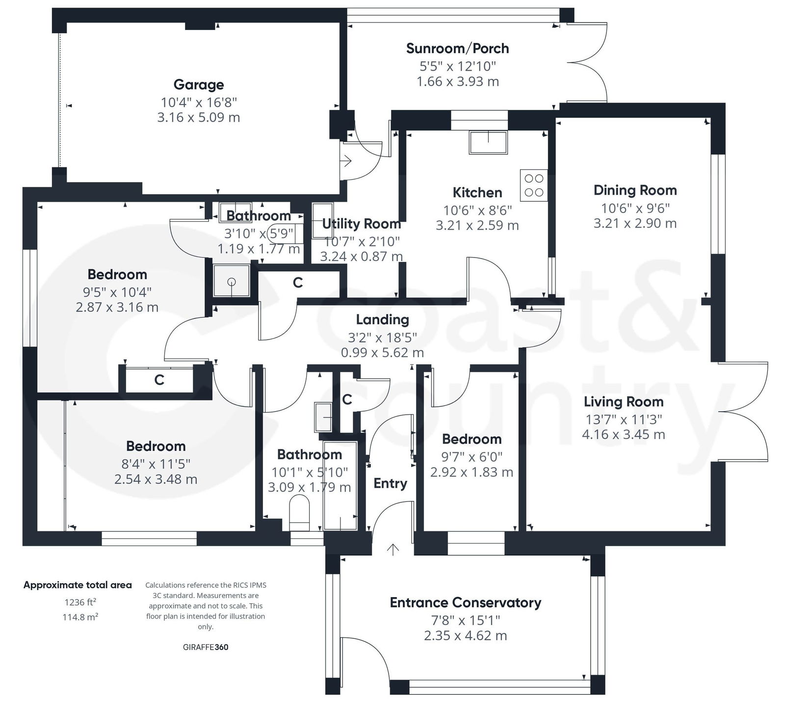 2,Galilee Lodge, Wolborough Gardens, Newton Abbot floorplan