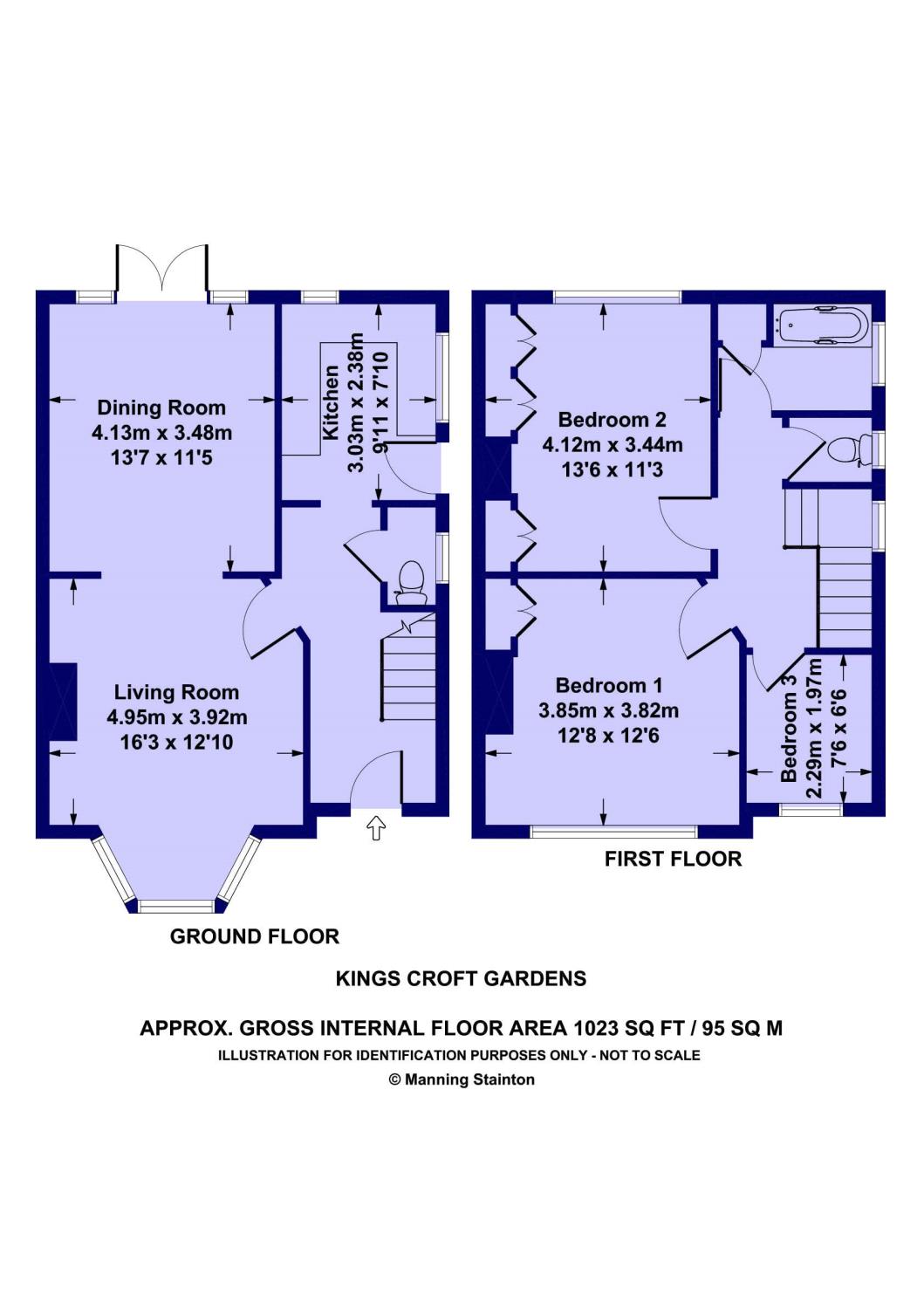 3, Kings Croft Gardens, Leeds floorplan