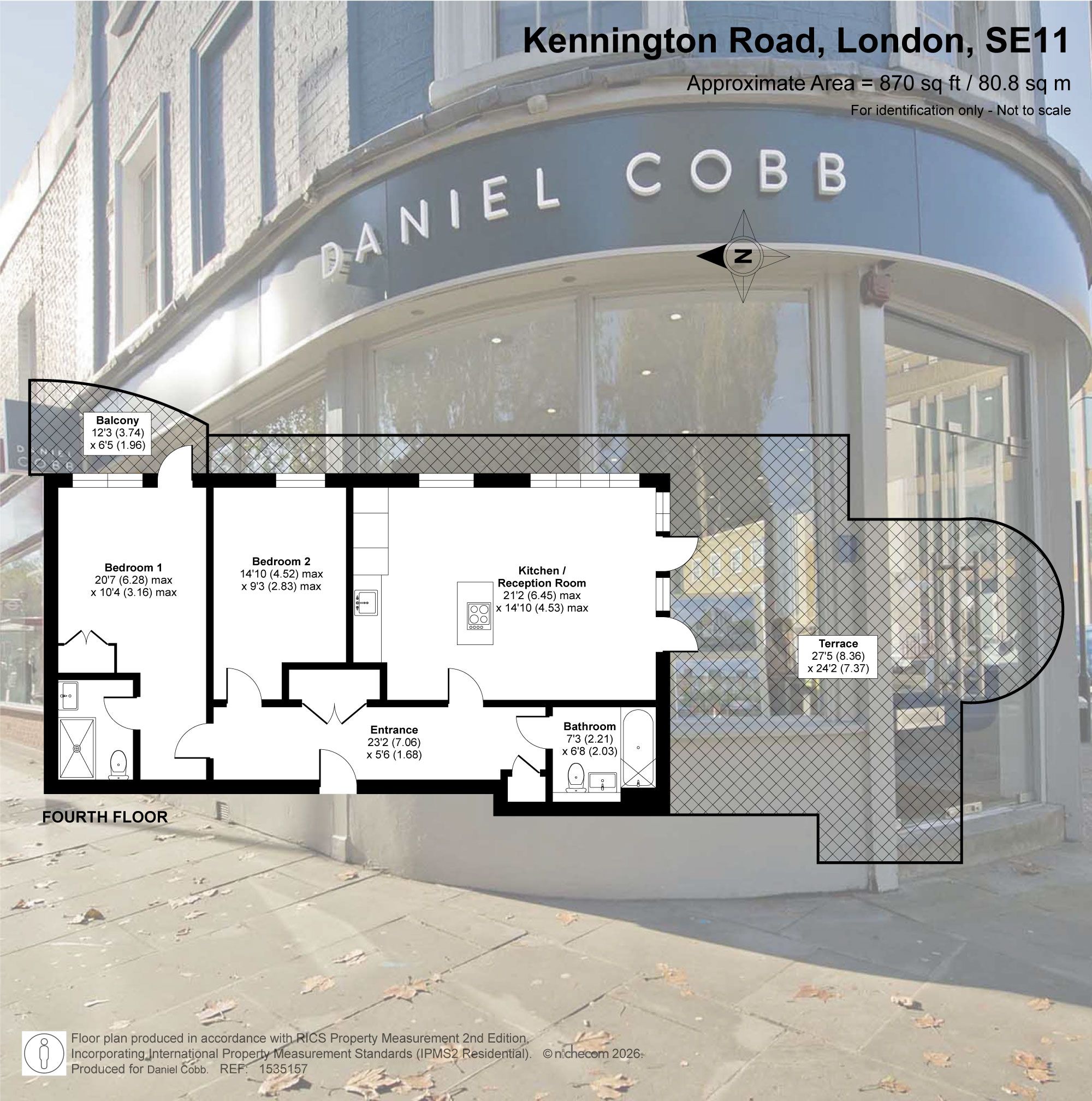 Flat 24, 216 Kennington Road, London floorplan