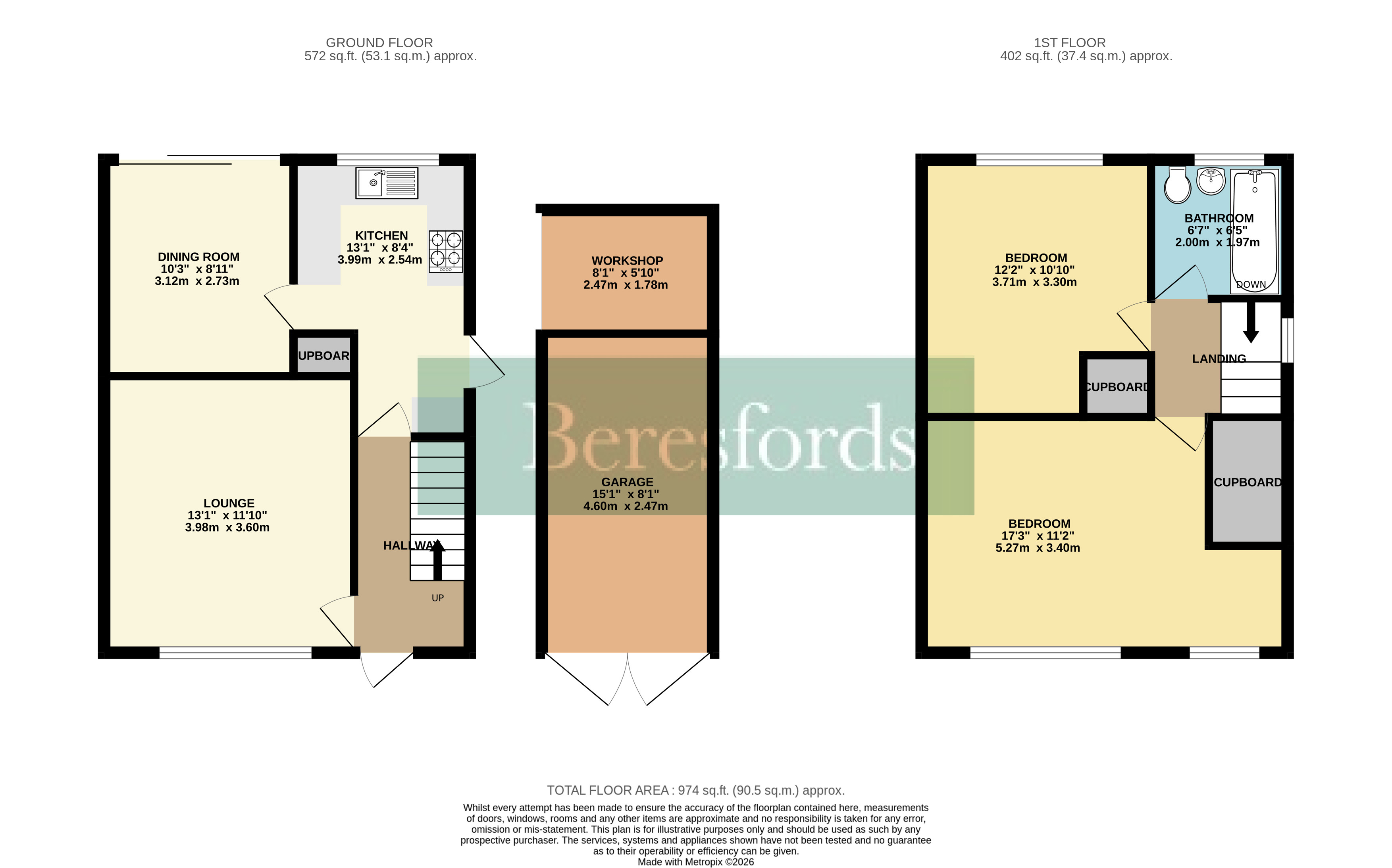 18, Roseberry Gardens, Upminster floorplan