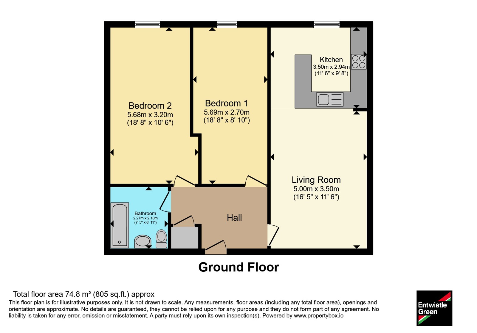 Apartment 14, Bridgewalk Apartments,, Sandygate, Lancashire floorplan
