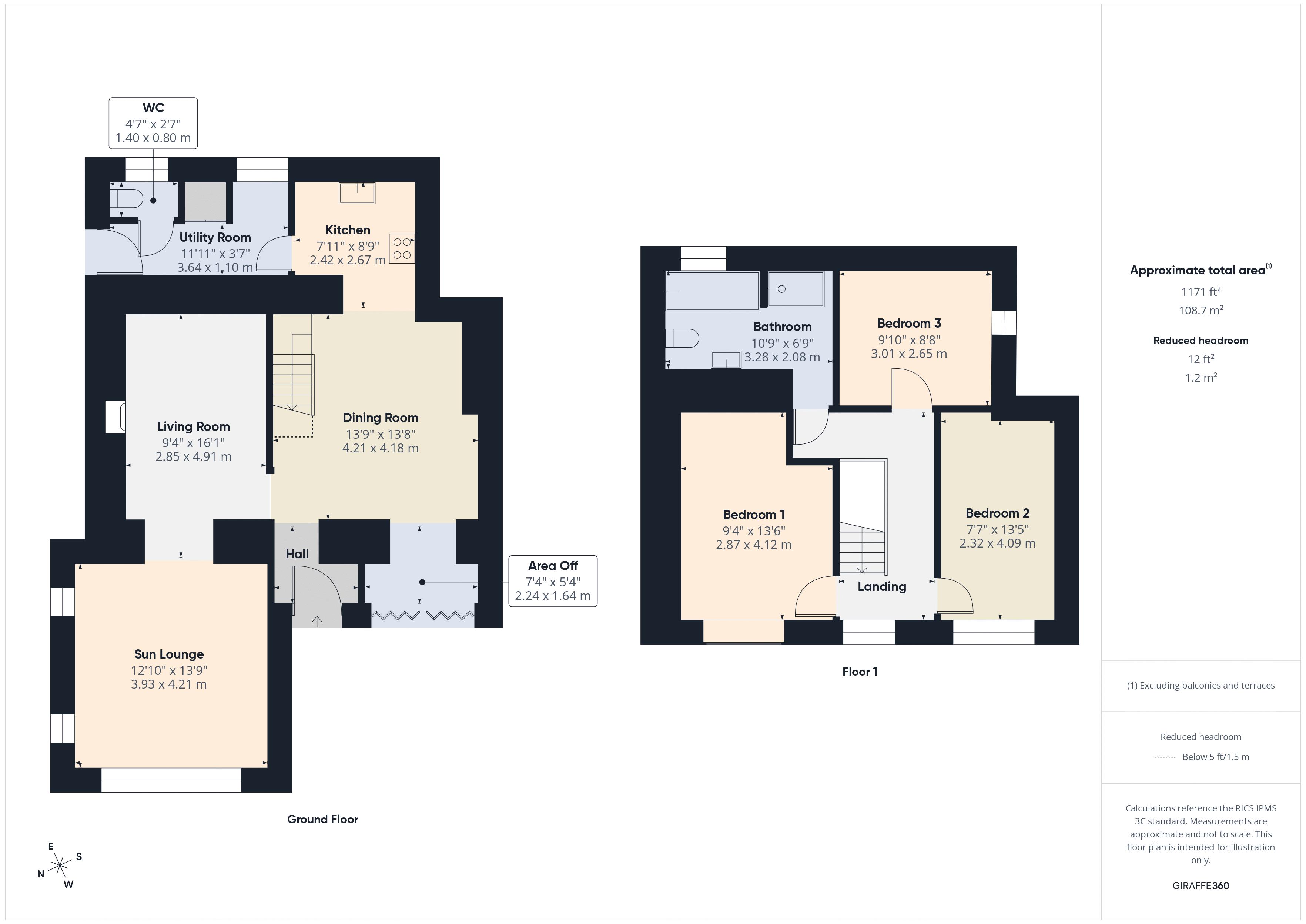 No 4 Pale Cottages, Ferryside floorplan