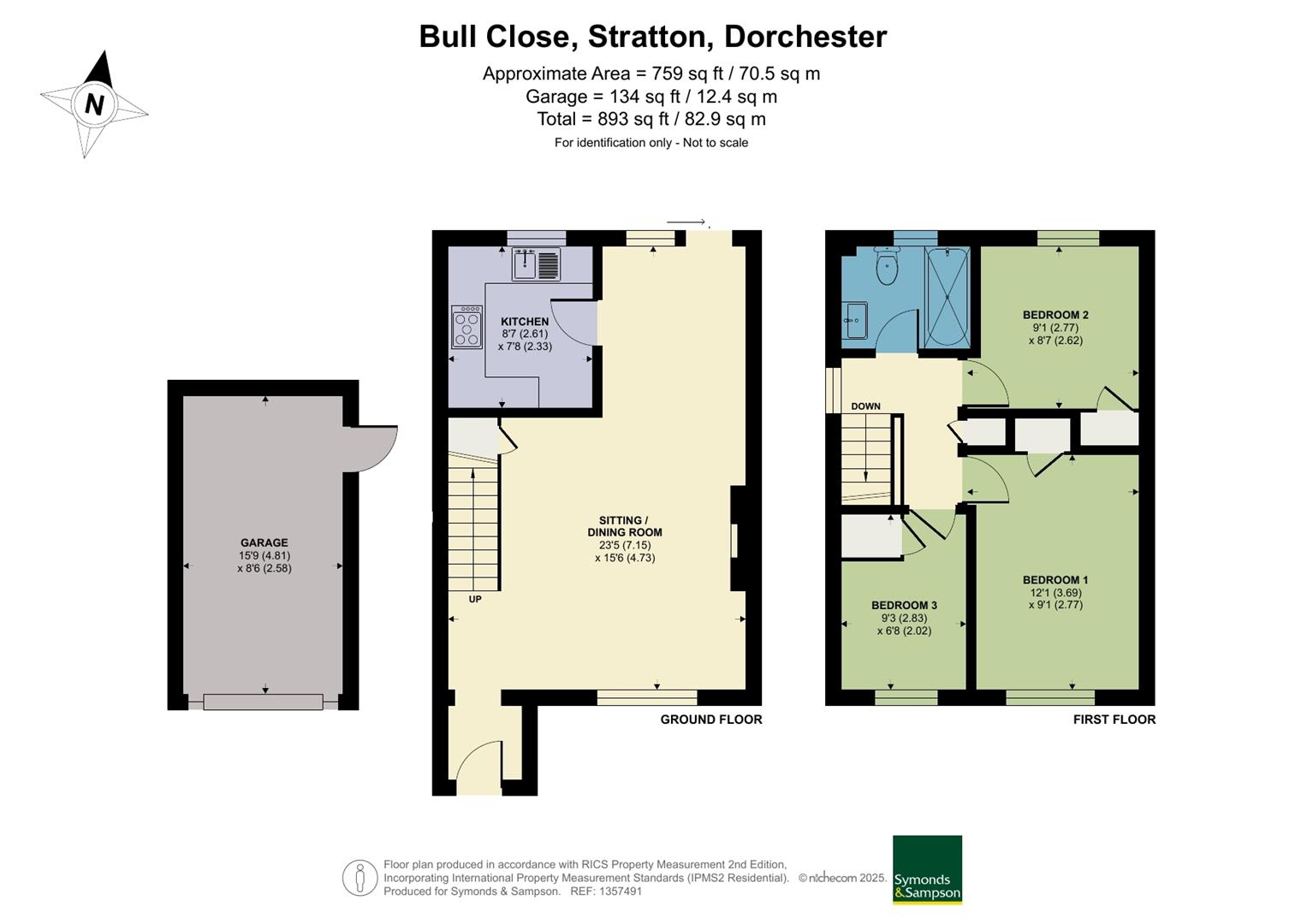 1, Bull Close, Dorchester floorplan