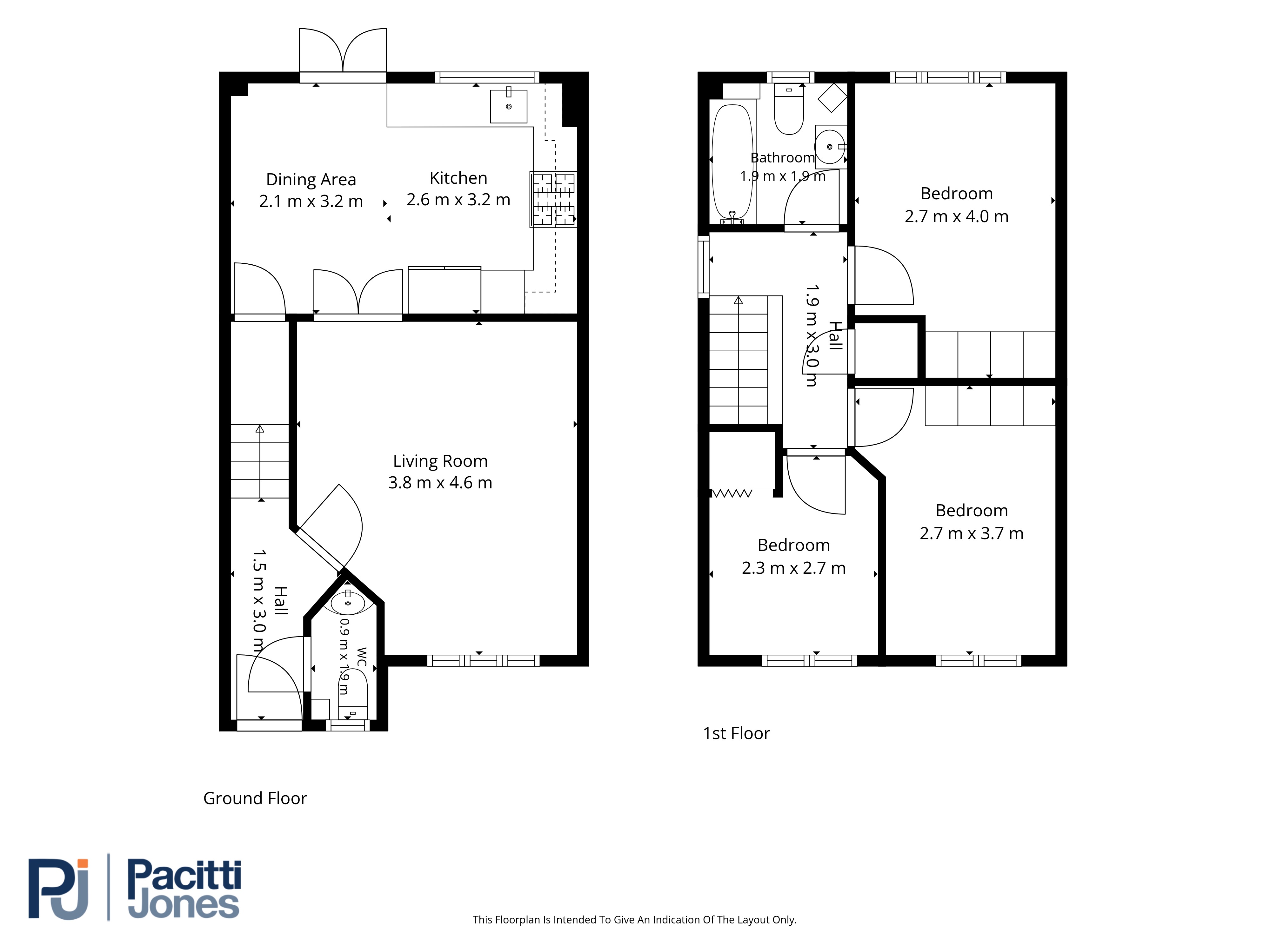 53 Berryhill Crescent, Wishaw floorplan
