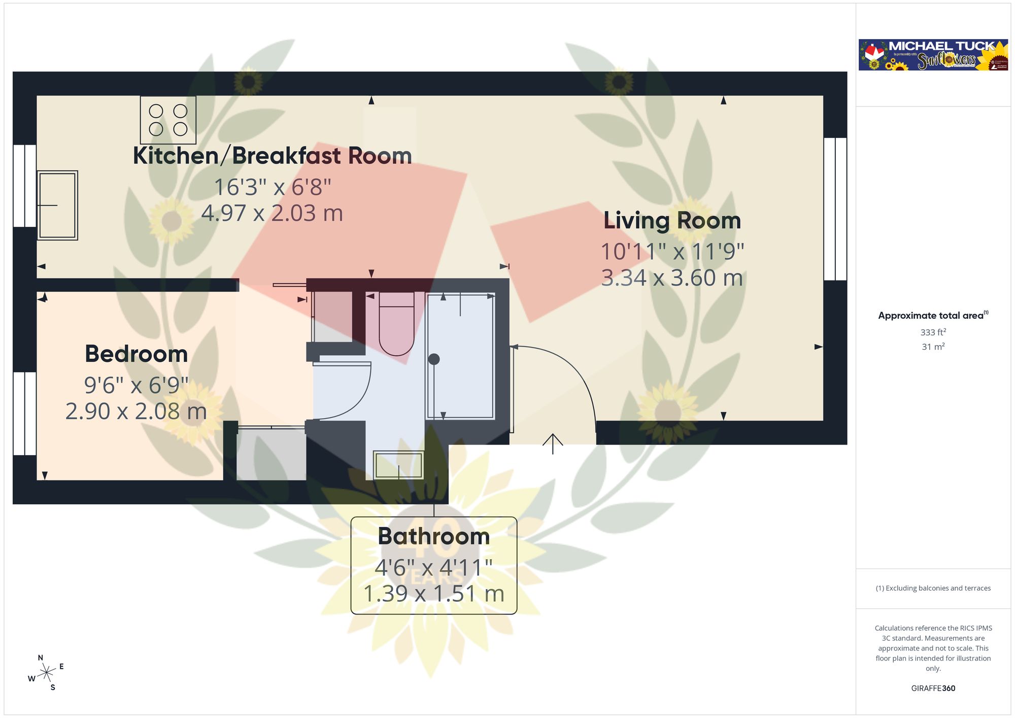 23 Deerhurst Place, Gloucester floorplan