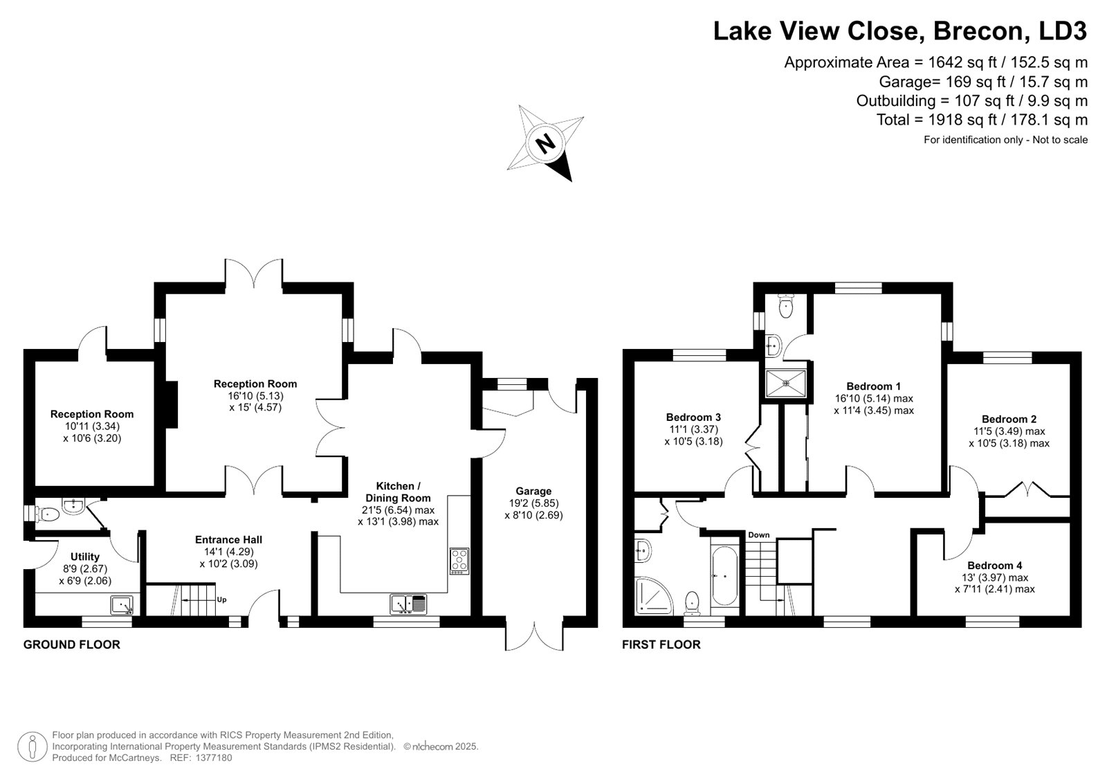 2, Lake View Close, Brecon floorplan