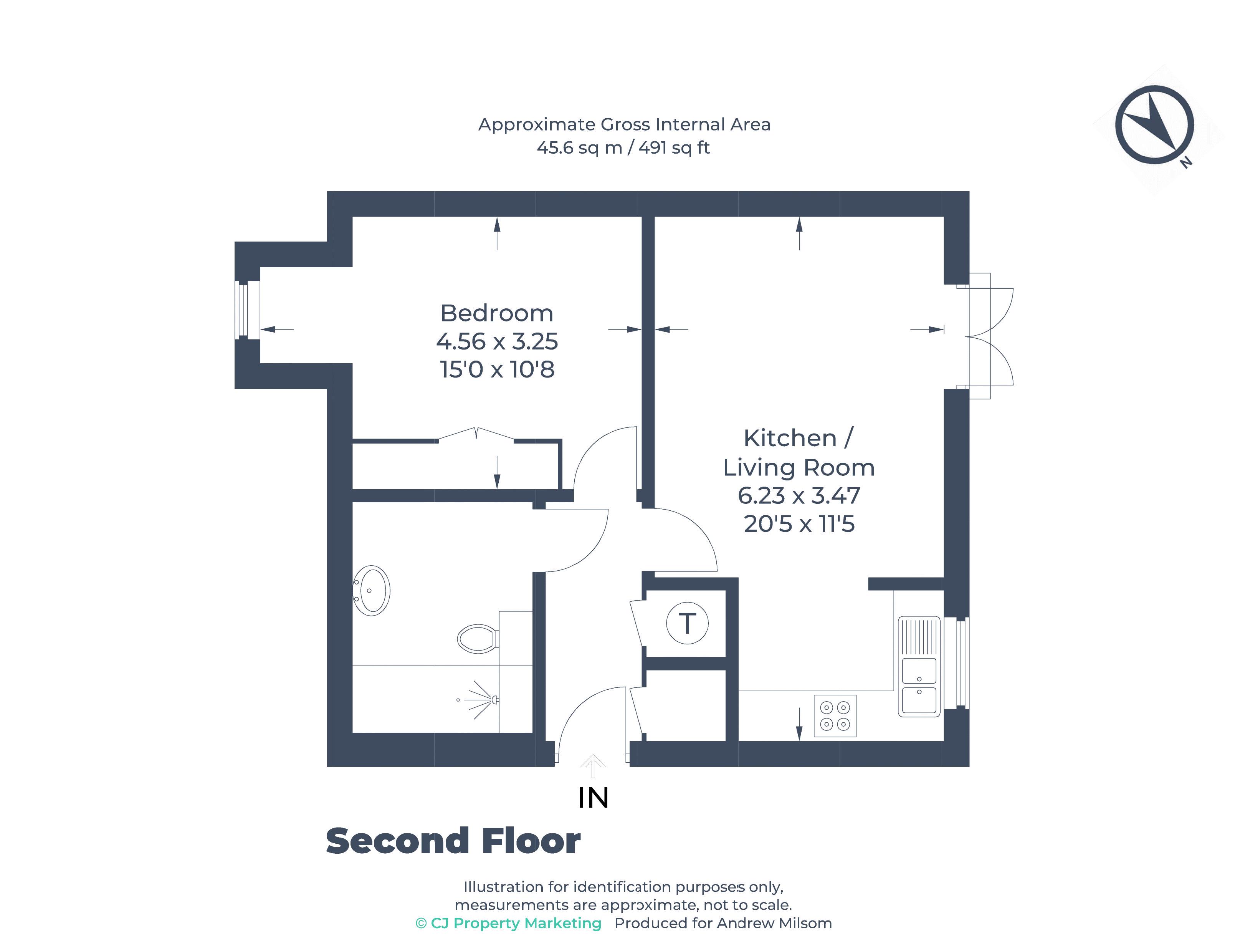 22 Oram Court, Dean Street, Marlow floorplan