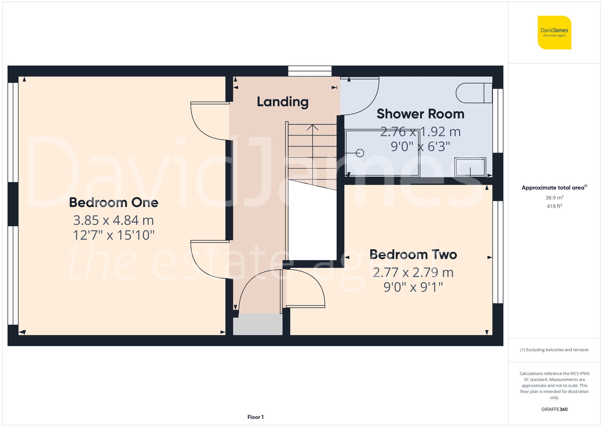 4 Featherstone Close, Nottingham floorplan