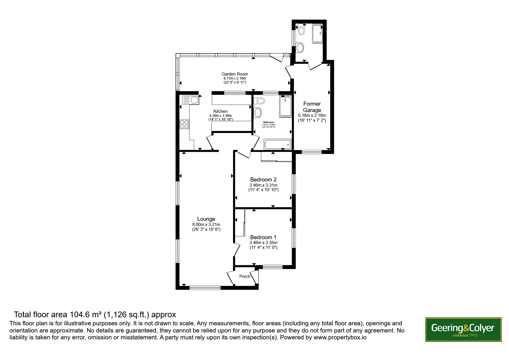 63, Leonard Road, New Romney floorplan