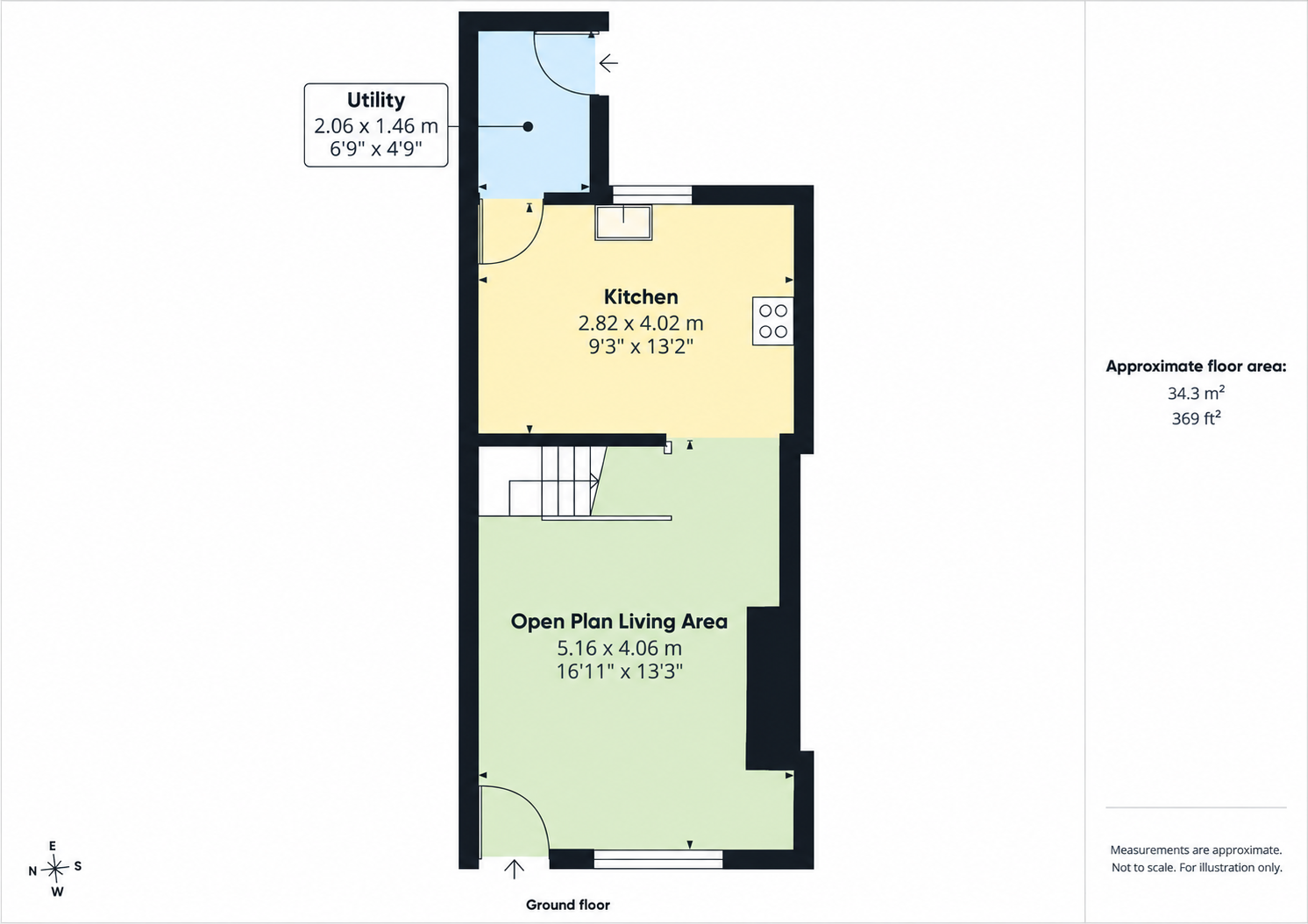 134, Worsley Road North, Manchester floorplan