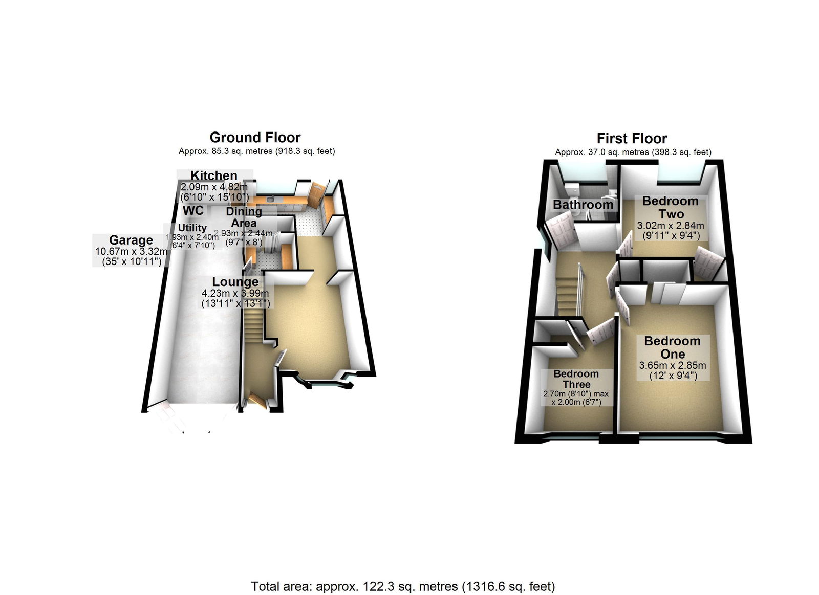Green Meadows, Heath Hayes floorplan