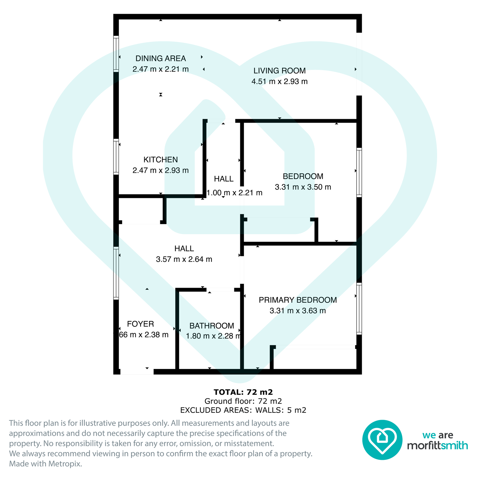 25, Rosewood Drive, Rotherham floorplan